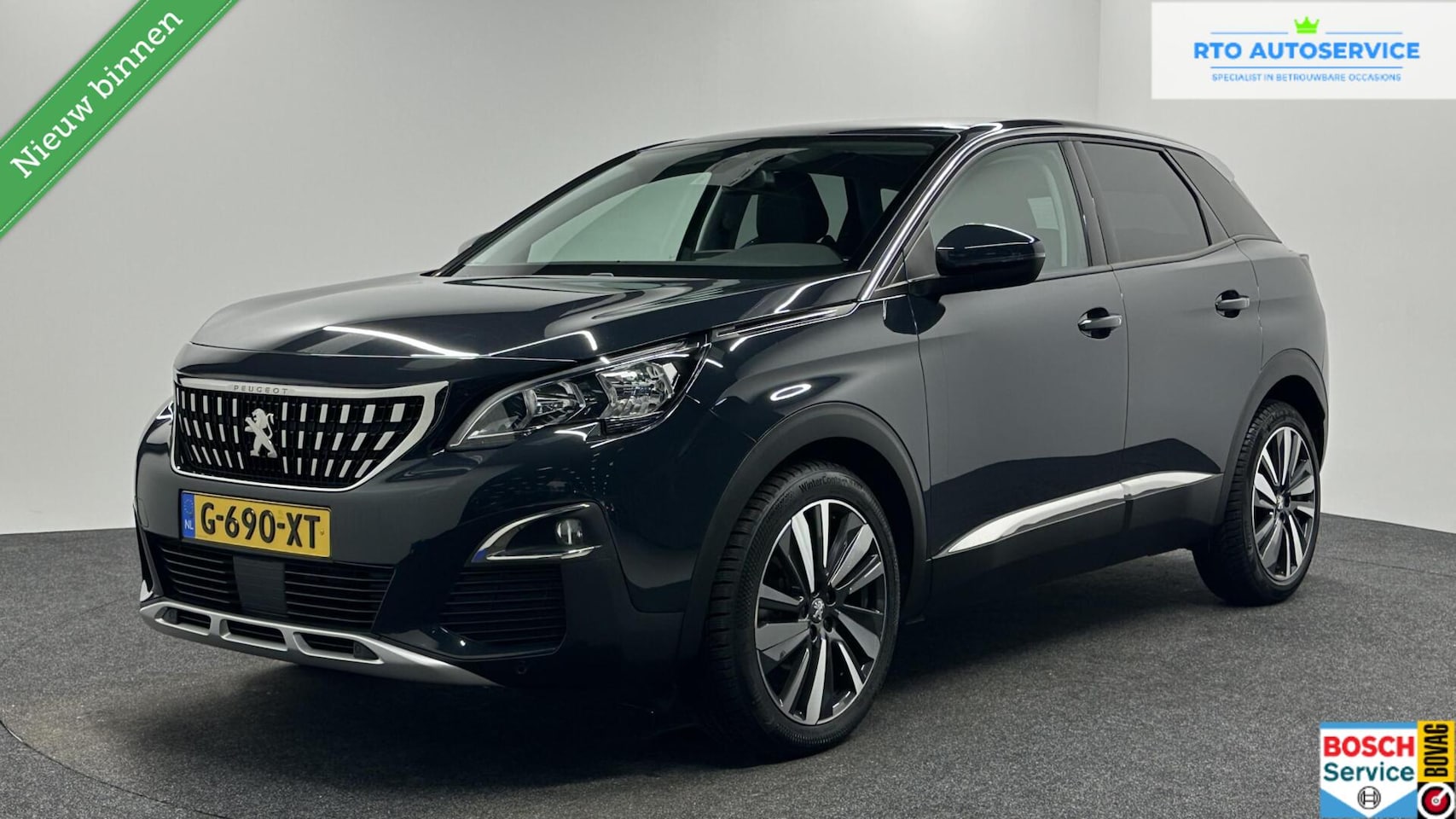 Peugeot 3008 - 1.2 PureTech Blue Lease Premium CAMERA NAVI ECC CARPLAY LM CRUISE LED. - AutoWereld.nl
