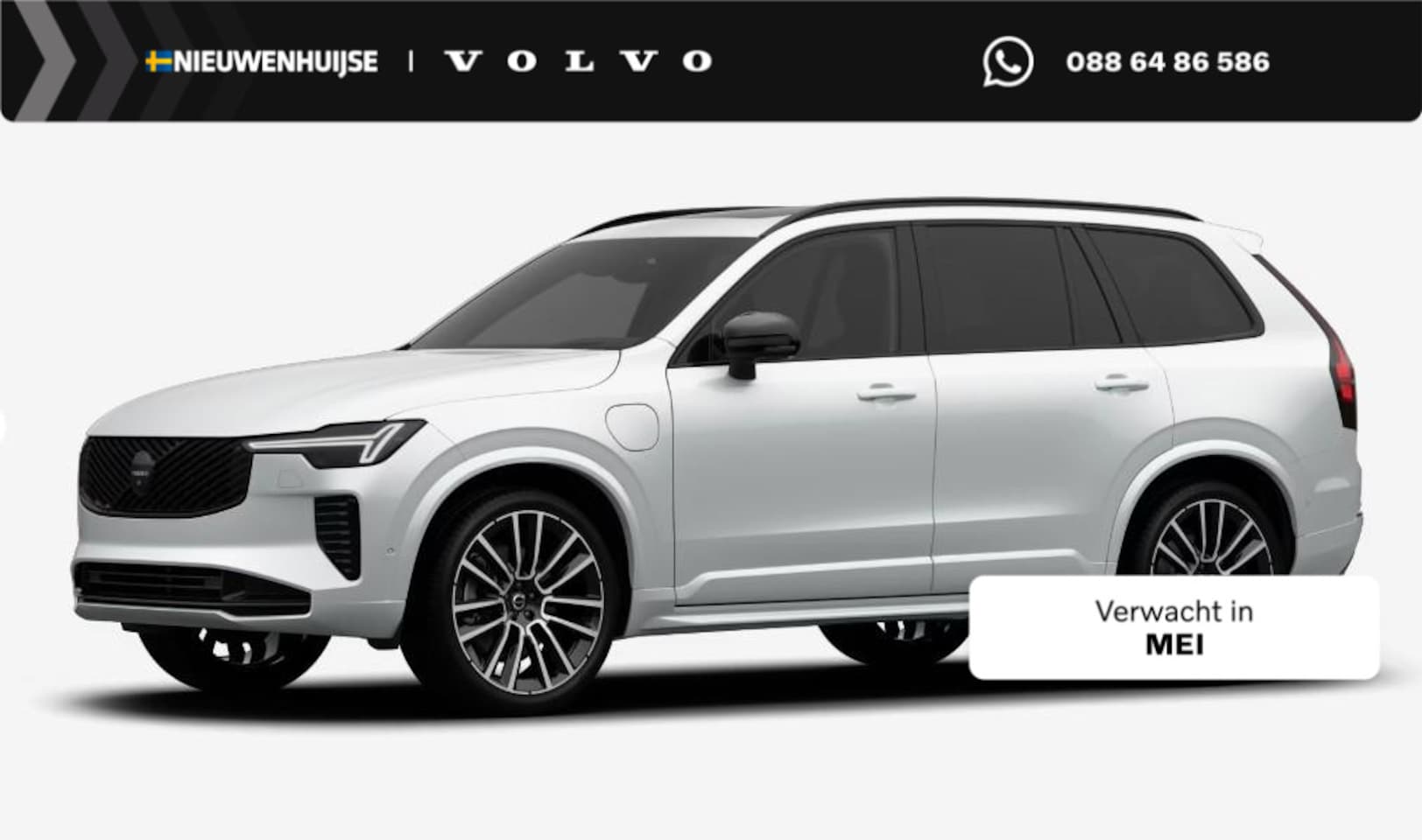 Volvo XC90 - 2.0 T8 Plug-in hybrid AWD Ultra Black Edition Executive | Luchtvering | Gelaagd Glas | Bow - AutoWereld.nl