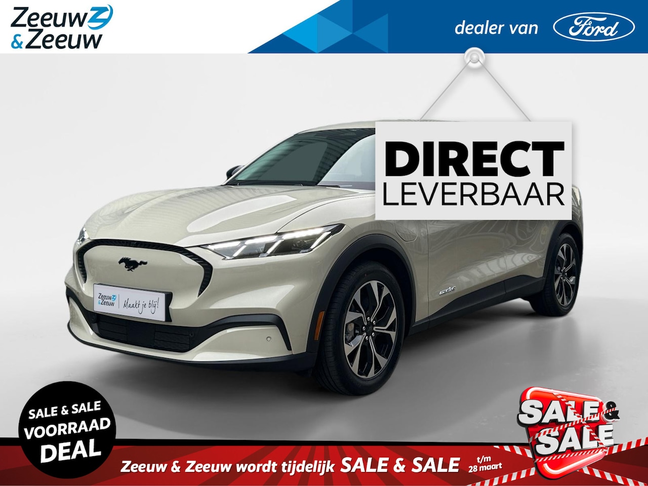Ford Mustang Mach-E - Standard RWD 75 kWh 268pk | €1.000.- korting | Direct leverbaar | 17% bijtelling | 19inch - AutoWereld.nl