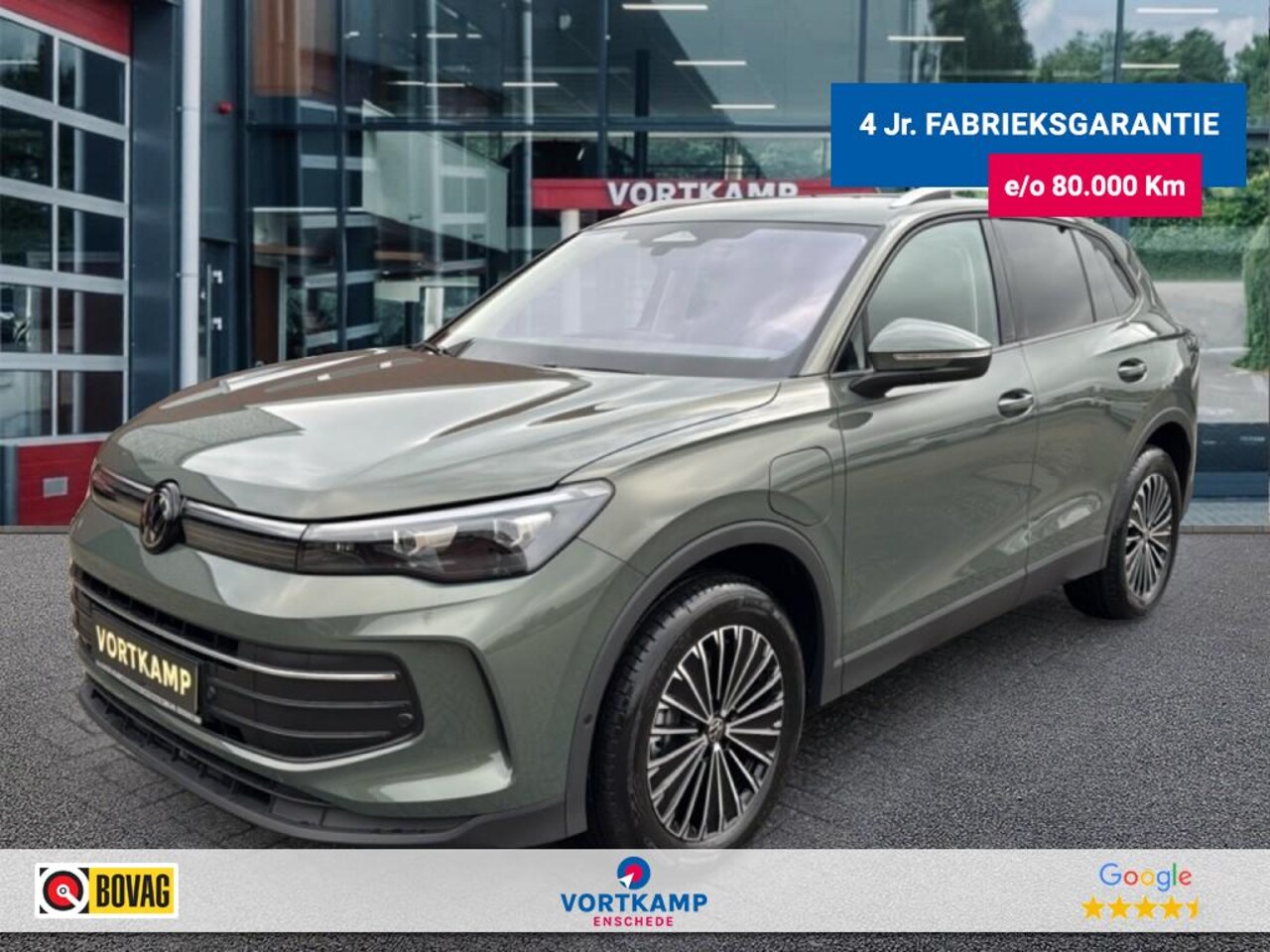 Volkswagen Tiguan - 1.5 TSI E-HYBRID LIFE TREKHAAK/CAMERA/MEMORY/LEDER/CARPLAY/ACC/E-KLEP - AutoWereld.nl