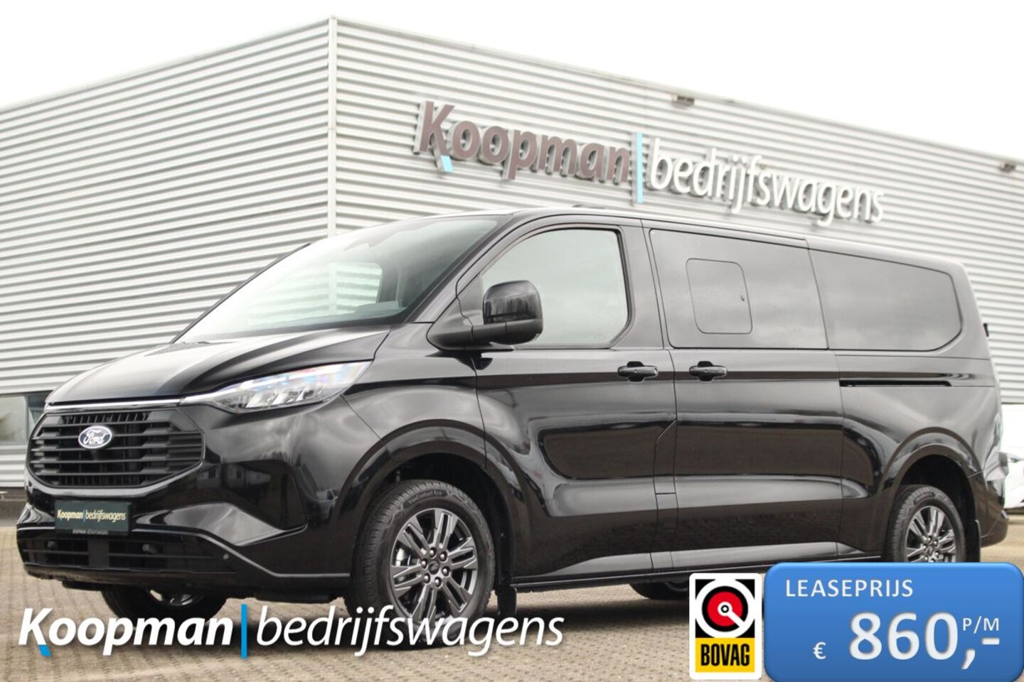 Ford Transit Custom - 2.5 PHEV 233pk L2H1 Limited | 8-Persoons | Incl BPM | Stuur + Stoelverwarming | Keyless | - AutoWereld.nl