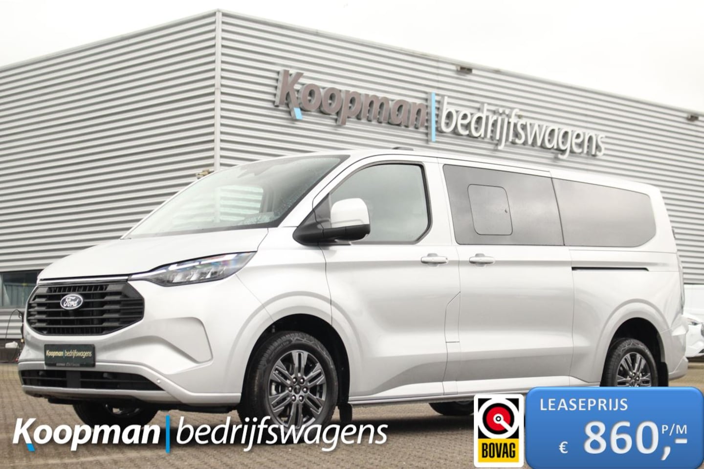 Ford Transit Custom - 2.5 PHEV 233pk L2H1 Kombi Limited | 9-Persoons | Incl BPM | Stuur + Stoelverwarming | Keyl - AutoWereld.nl