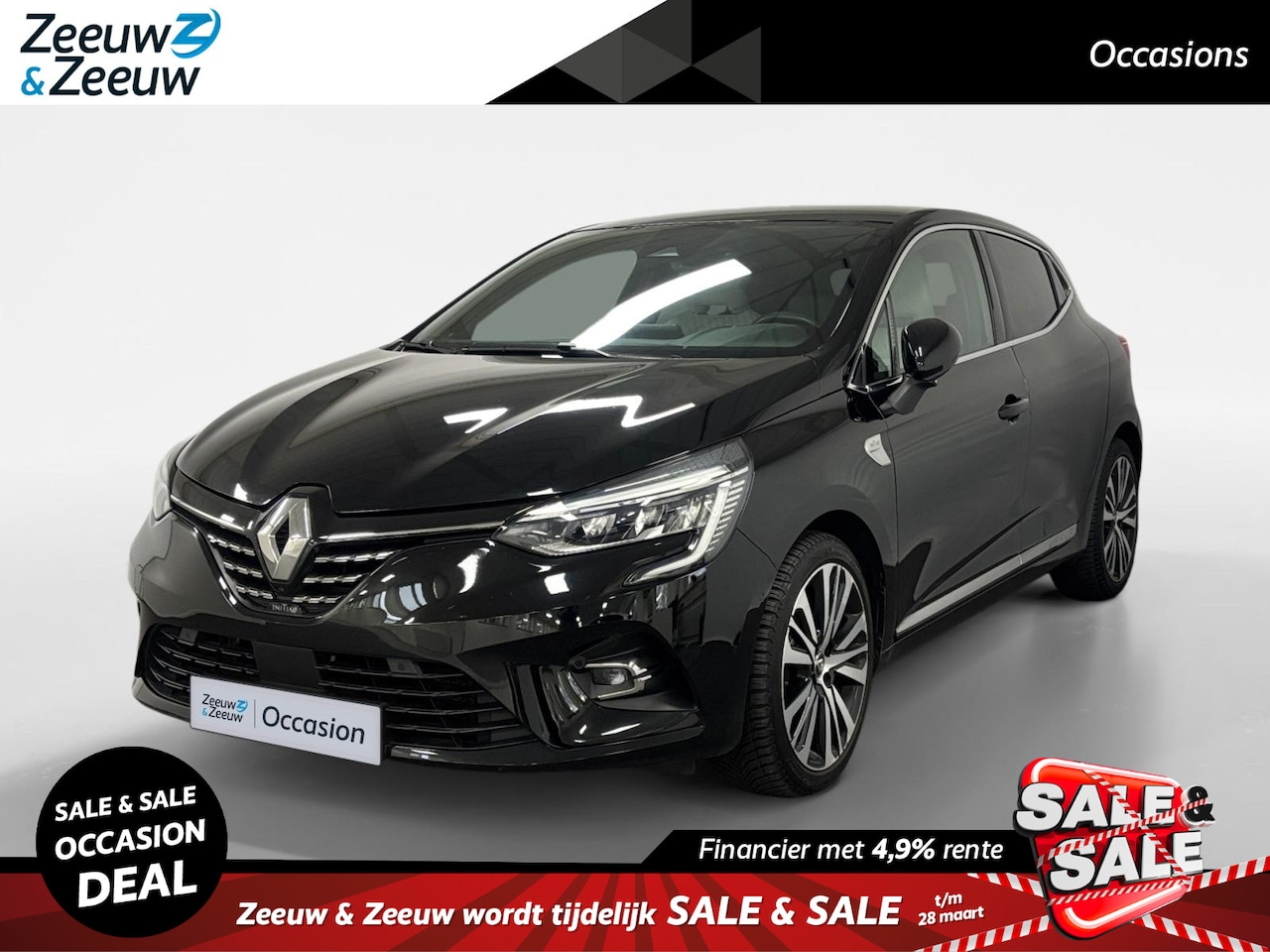 Renault Clio - 1.3 TCe Initiale Paris AUTOMAAT NAVI AIRCO 360CAMERA WIT LEER CRUISE CONTROLE LMVELGEN STO - AutoWereld.nl