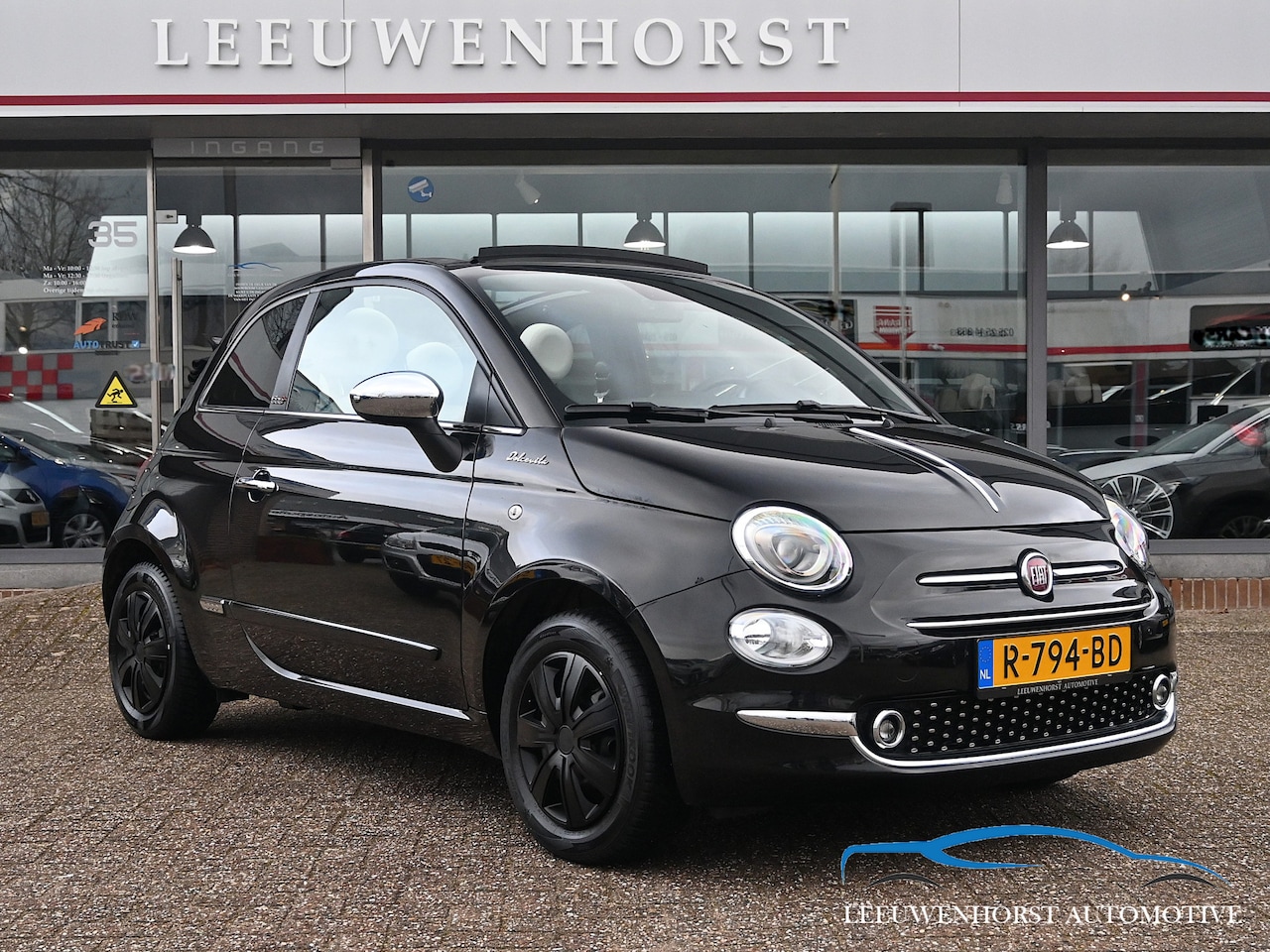 Fiat 500 C - 1.0 Hybrid Dolcevita 1.0 Hybrid Dolcevita, Apple Carplay, leer, clima, cruise, - AutoWereld.nl