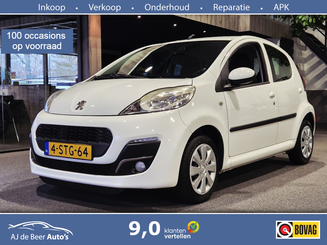 Peugeot 107 - 1.0i 12v 5drs Active Airco | Audio | Nette auto - AutoWereld.nl