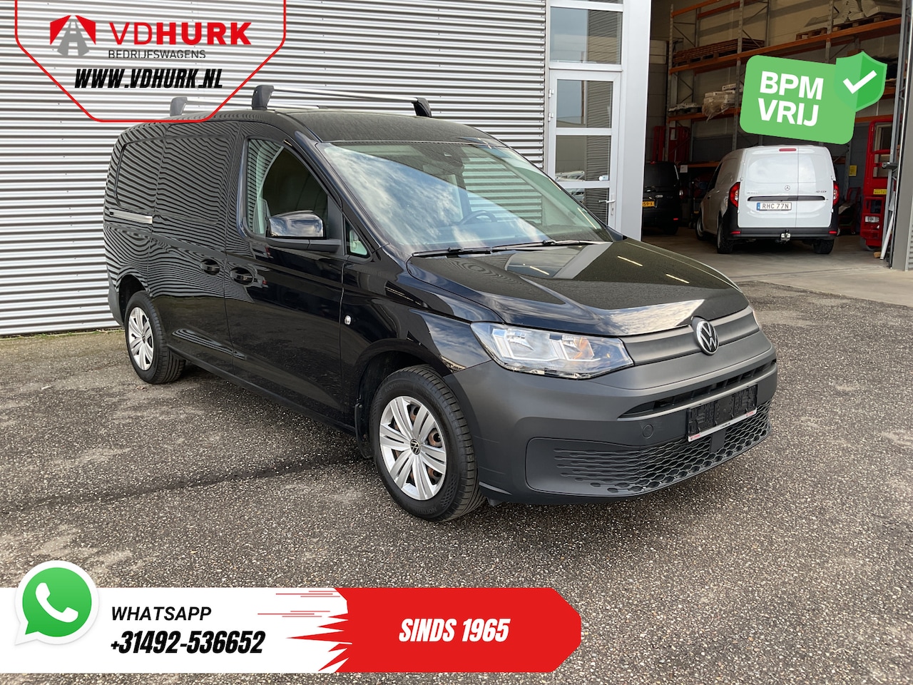 Volkswagen Caddy Cargo Maxi - 2.0 TDI 125 pk DSG Aut. Standkachel/ Stoelverw./ Carplay/ Airco/ Dakdragers/ Cruise/ PDC/ - AutoWereld.nl