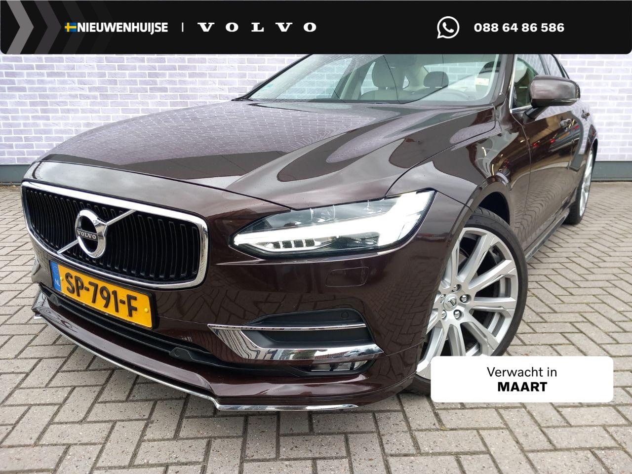 Volvo S90 - 2.0 T4 Momentum+ | Navigatie | Lederen Bekleding | LED Koplampen Adaptief | Stoelverwarmin - AutoWereld.nl