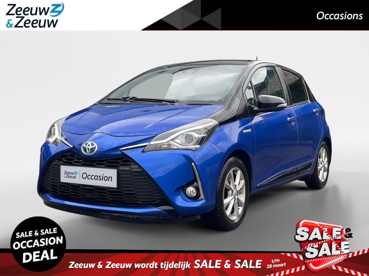 Toyota Yaris - 1.5 Hybrid Bi-Tone Climate control | Navigatie | Parkeercamera | Trekhaak | LM-velgen | - AutoWereld.nl