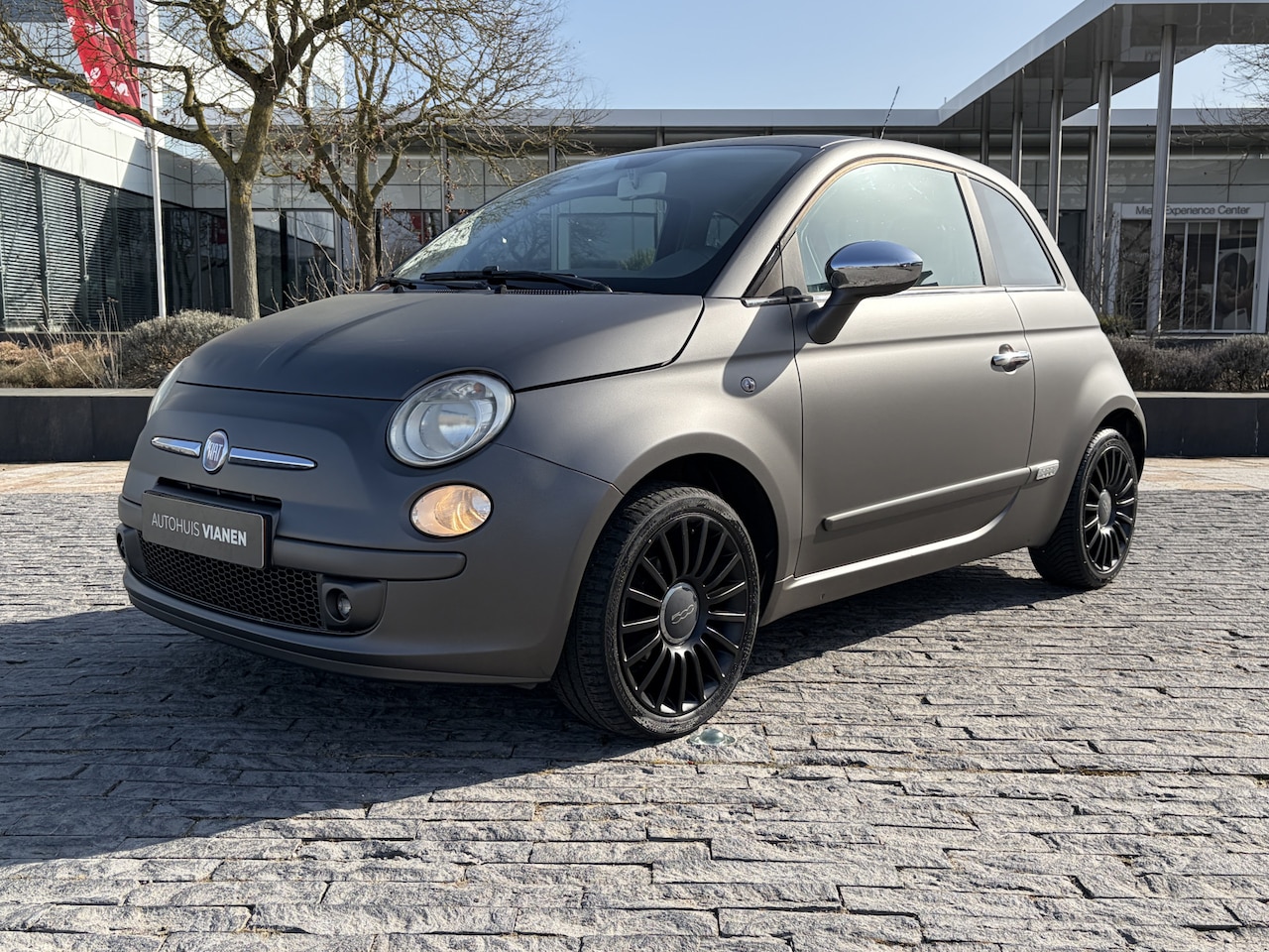 Fiat 500 - 1.2 Sport / Airco / Half leder / Matt grijs / Lm velgen - AutoWereld.nl