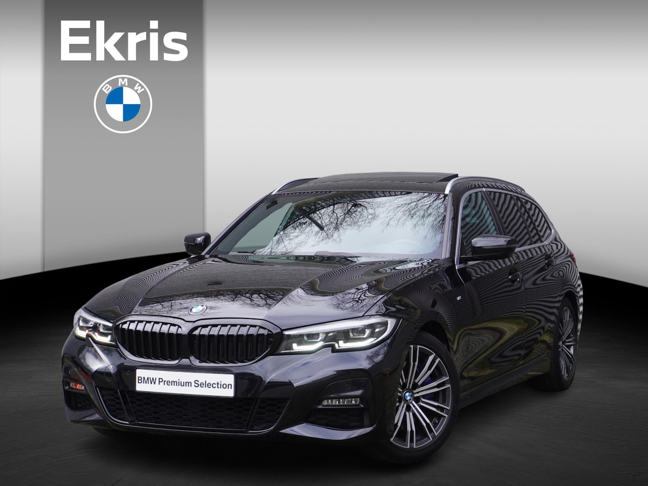 BMW 3-serie Touring - 330i High Executive | Glazen panoramadak | Achteruitrijcamera | HiFi System | Elektrisch v - AutoWereld.nl