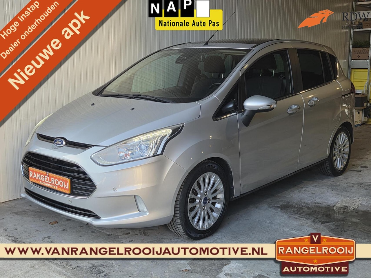 Ford B-Max - 1.0 EcoBoost Titanium 1.0 EcoBoost Titanium, pano, 2x schuifd., voorruitverw., clima, cruise, 16" lmv - AutoWereld.nl