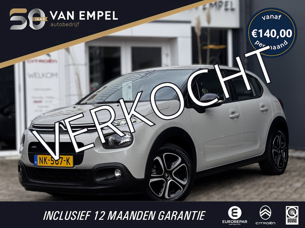 Citroën C3 - 1.2 PureTech Feel | Navigatie | Parkeersensoren | Climate control | NL-Auto - AutoWereld.nl