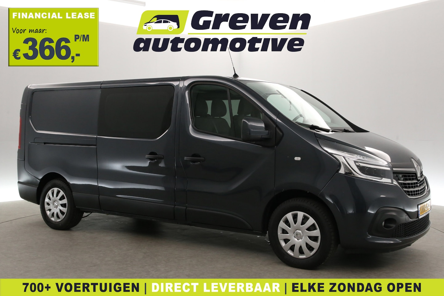 Renault Trafic - 2.0 dCi 145PK L2H1 | DC | 6-Zits | Automaat | Airco | Trekhaak | Cruise | Parkeersens. - AutoWereld.nl