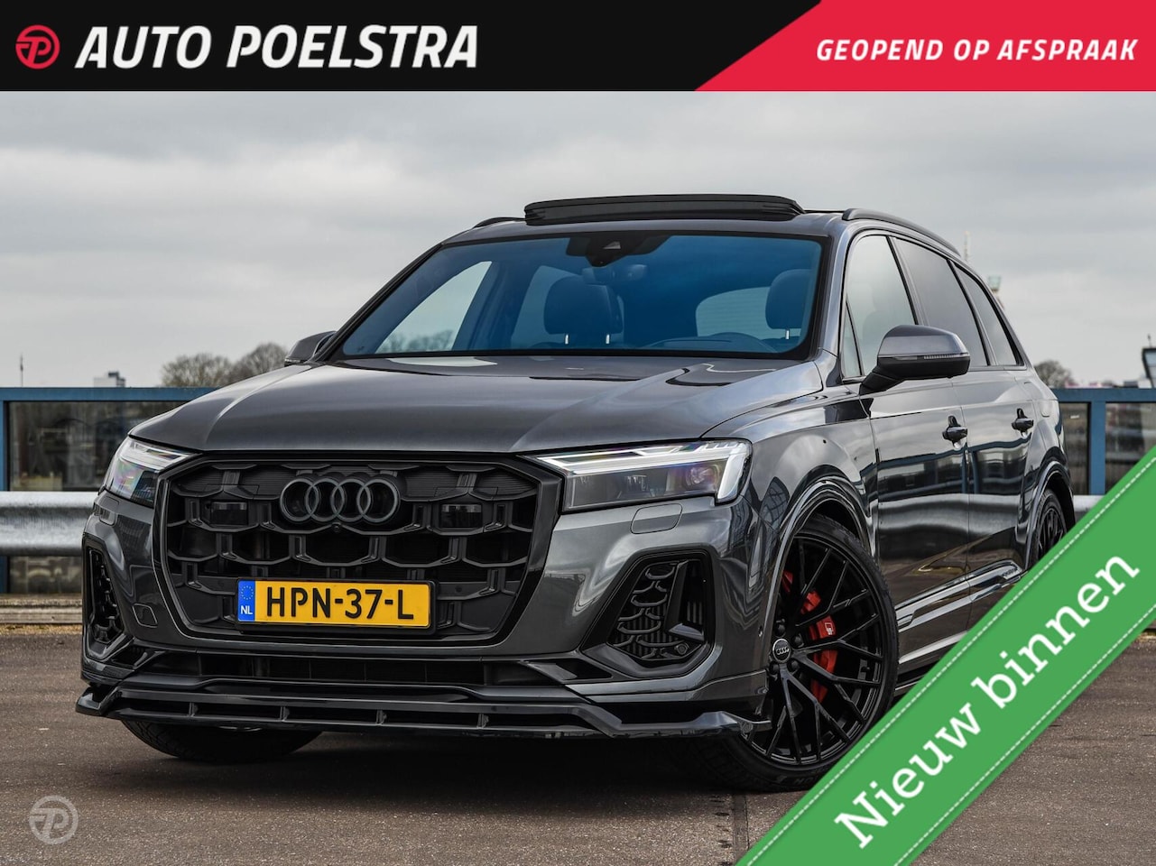 Audi Q7 - 55 TFSI e 394 PK quattro Pro Line S Panoramadak Achterasbesturing HUD ACC Luchtvering Trek - AutoWereld.nl