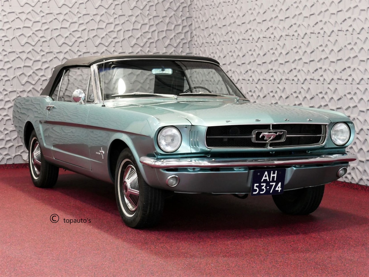 Ford Mustang Convertible - 6 CYL LIJN ZELDZAAM 1965. ORIGINEEL - AutoWereld.nl