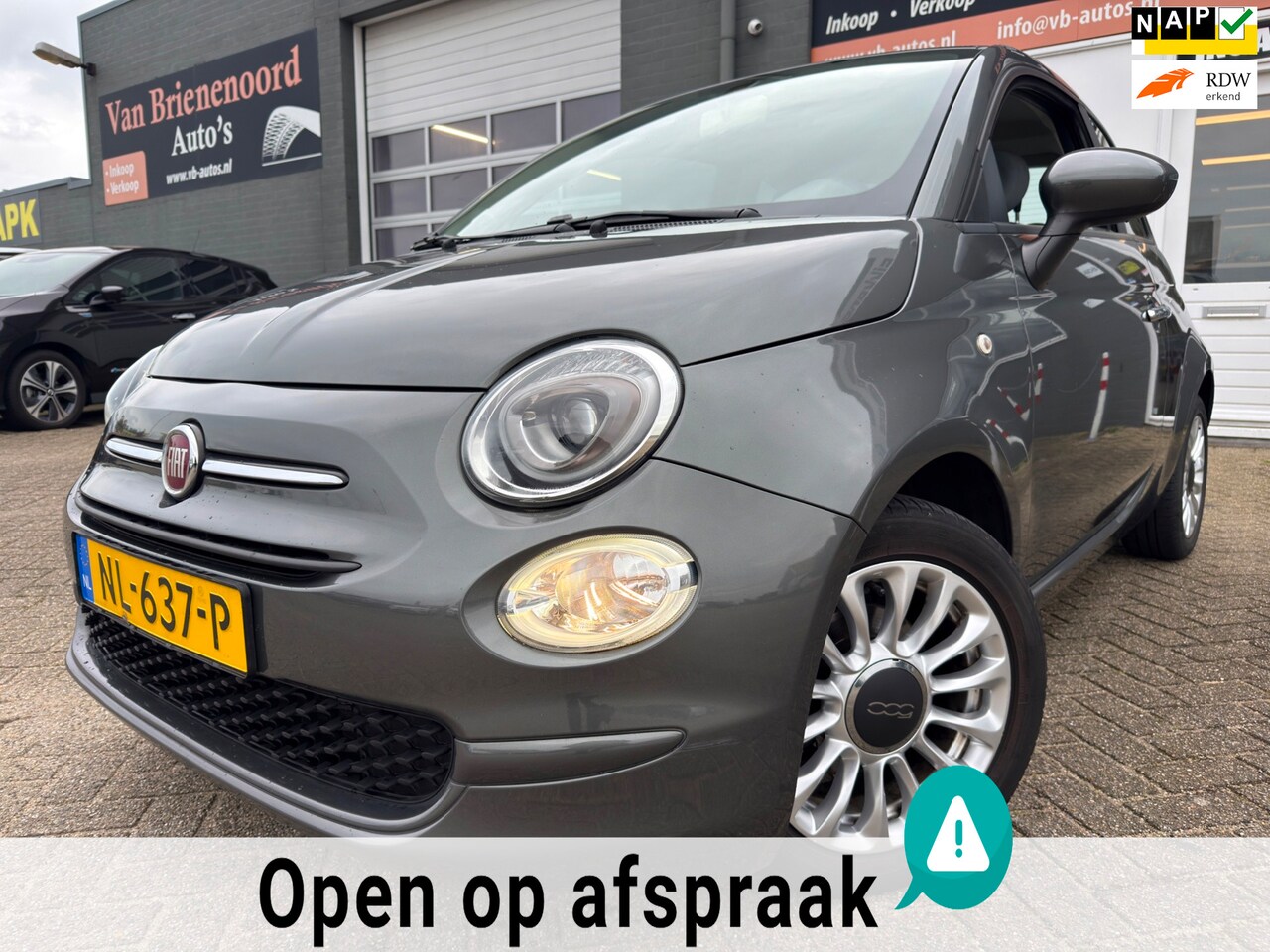 Fiat 500 - 0.9 TwinAir Turbo Popstar met maar 65000 km en airco en zeer goed onderhouden - AutoWereld.nl