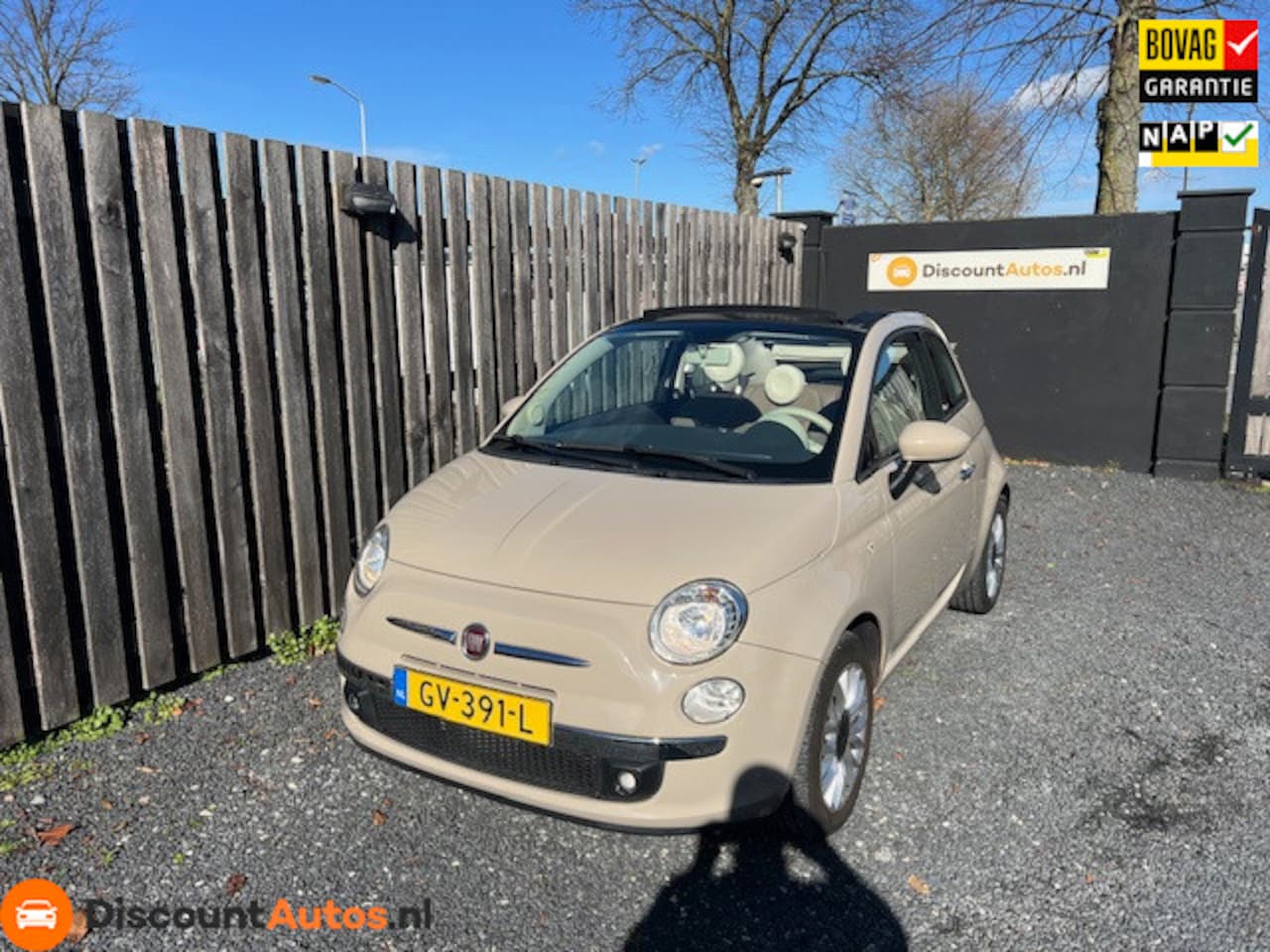 Fiat 500 C - 1.2 Lounge Leer Super mooie auto!! - AutoWereld.nl
