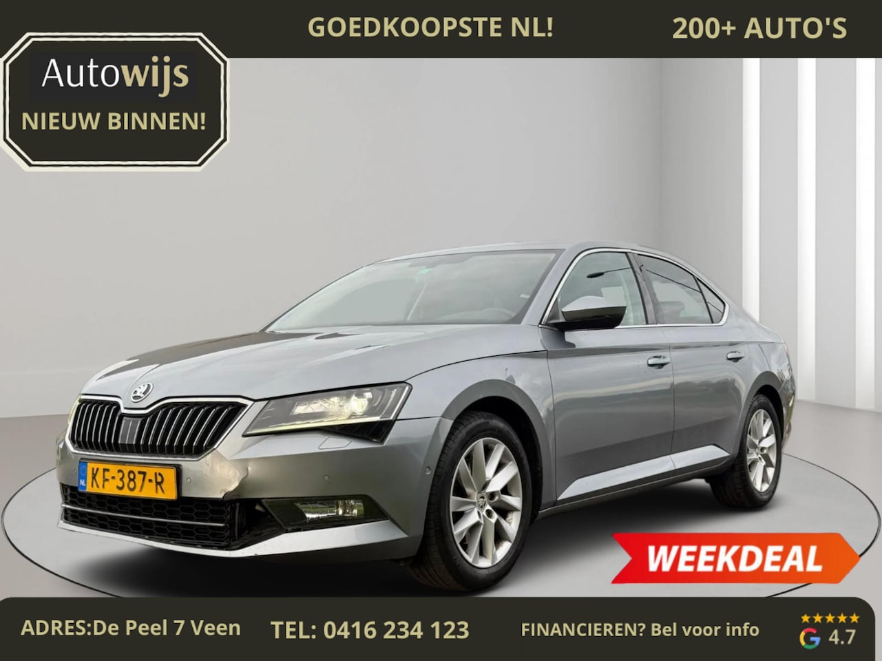 Skoda Superb - 1.4 TSI ACT Style Business|LED|Trekhaak|PDC|NAVI|STOELVERWARMING - AutoWereld.nl