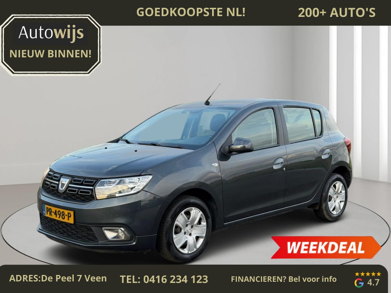 Dacia Sandero - 0.9 TCe Laureate|AUTOMAAT|NAVI|AIRCO|5-DEU - AutoWereld.nl