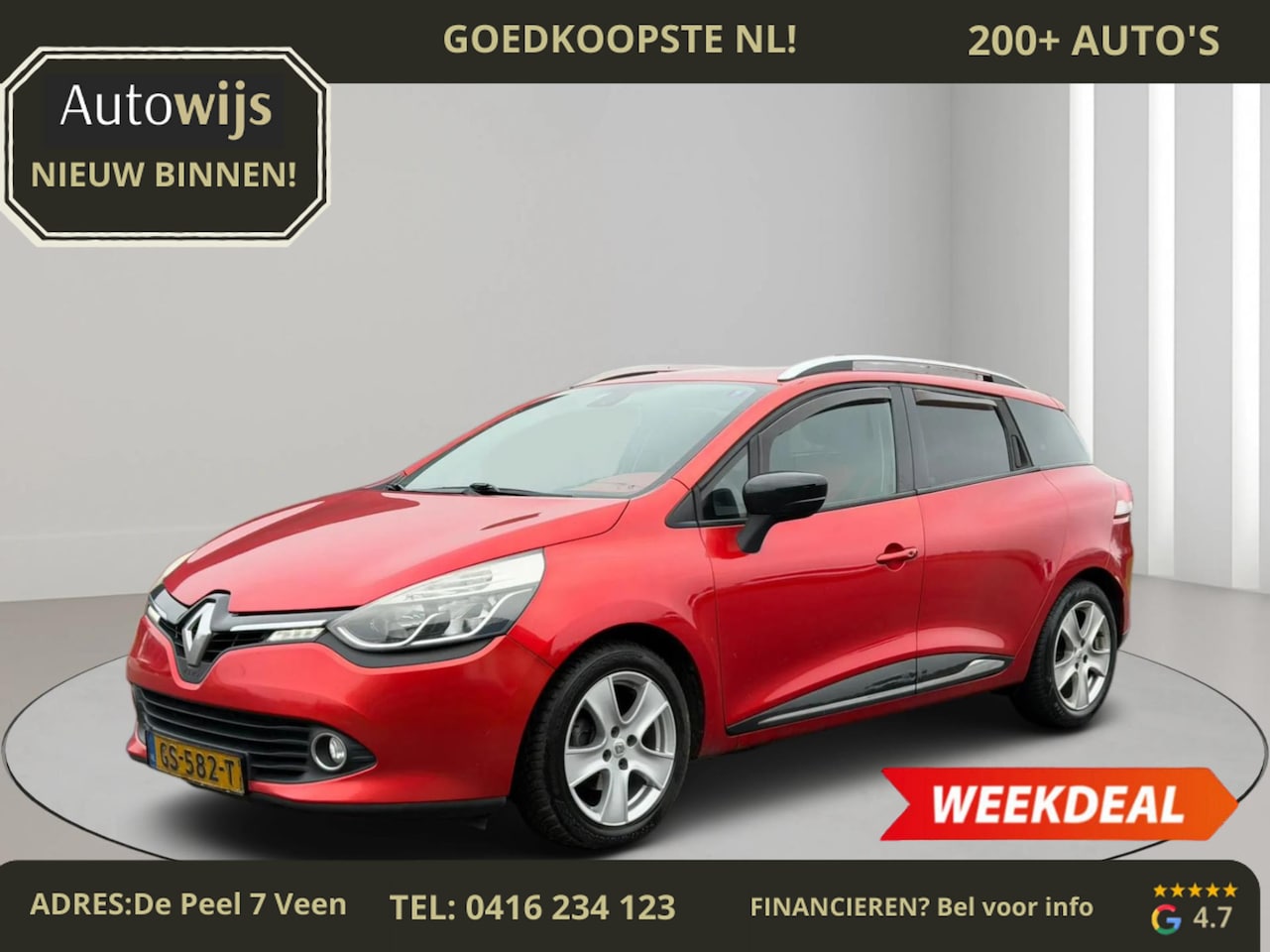 Renault Clio Estate - 1.5 dCi Dynamique|AUT|CAMERA|TREKHAAK|NAVI|NL AUTO - AutoWereld.nl