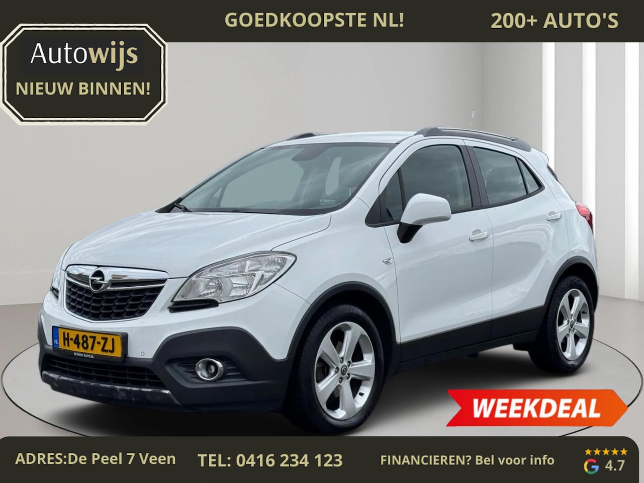Opel Mokka - 1.6 Edition|Trekhaak|Navi|LM-VELG|116PK - AutoWereld.nl