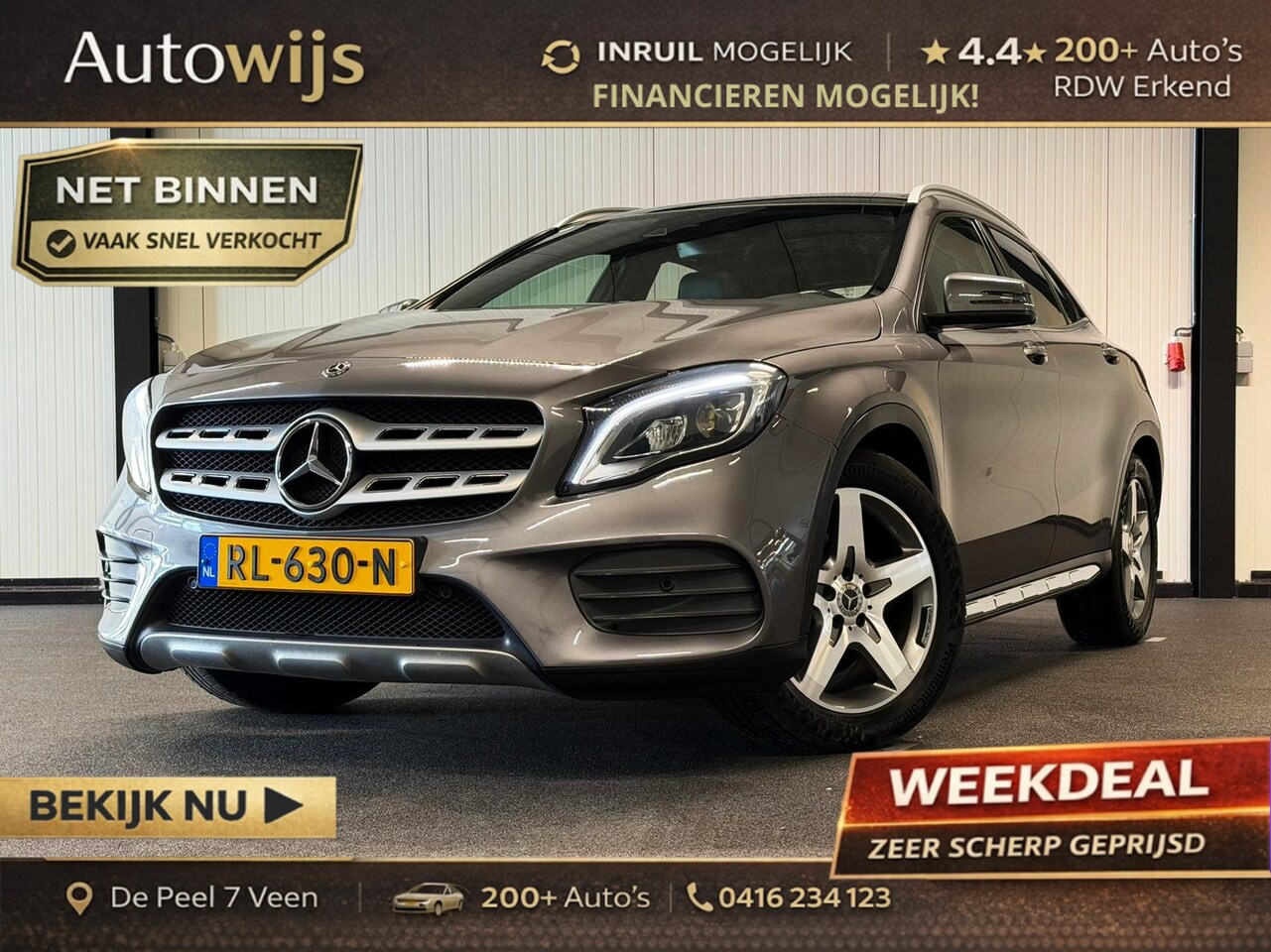 Mercedes-Benz GLA-Klasse - 180 d Premium|AMG LINE|PANO|CAMERA|NL AUTO|LED|AUT|DEALER ONDERHOUDEN - AutoWereld.nl