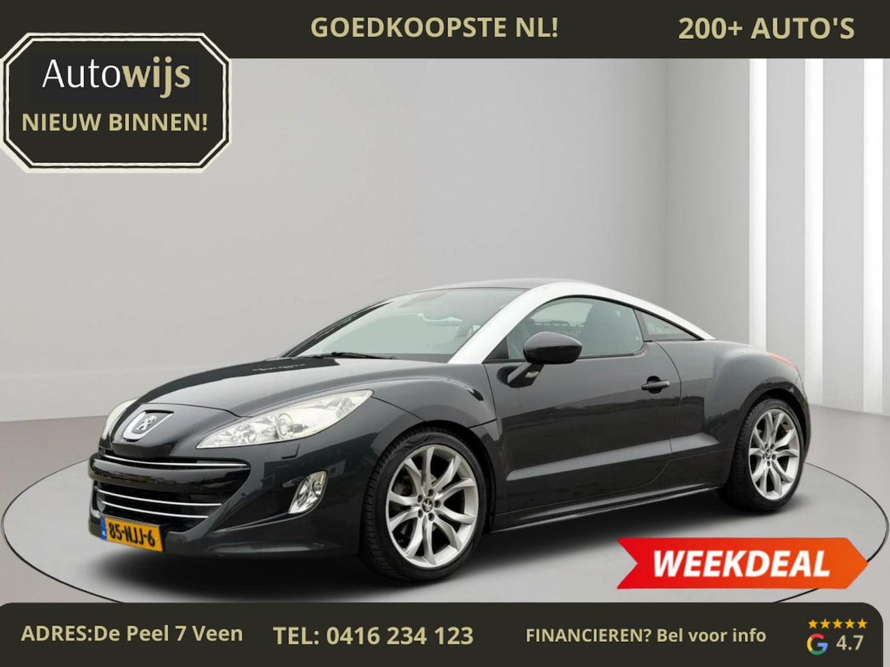 Peugeot RCZ - 1.6 THP|156PK|LEDER|Xenon|NAVI|PDC|CLIMA - AutoWereld.nl