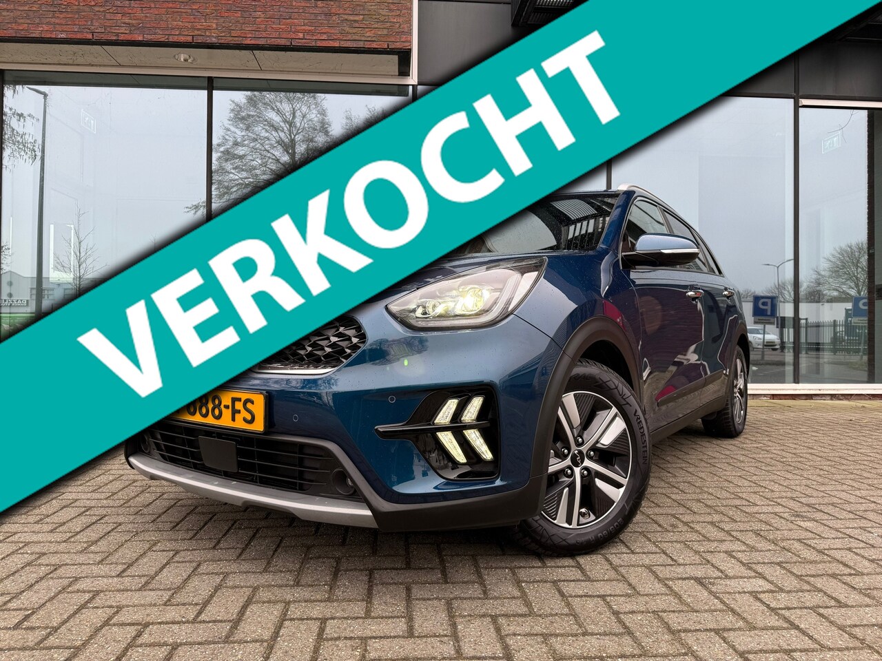 Kia Niro - 1.6 GDi Hybrid DynamicPlusLine - Navi - Leder - Camera - Winterpakket - Org.NL - AutoWereld.nl