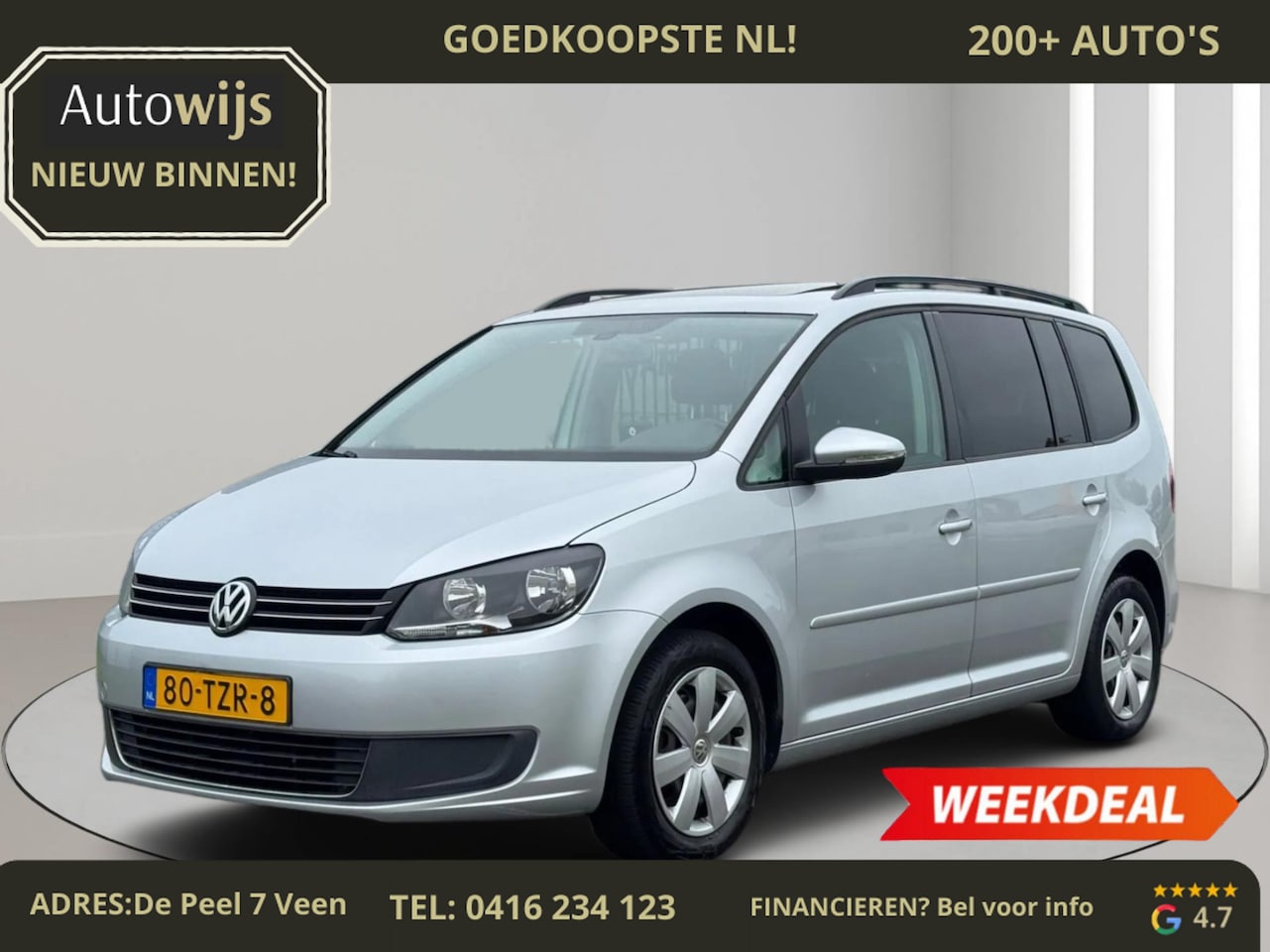 Volkswagen Touran - 1.4 TSI Comfortline|PANO|DSG|140PK|Trekhaak|NAVI - AutoWereld.nl