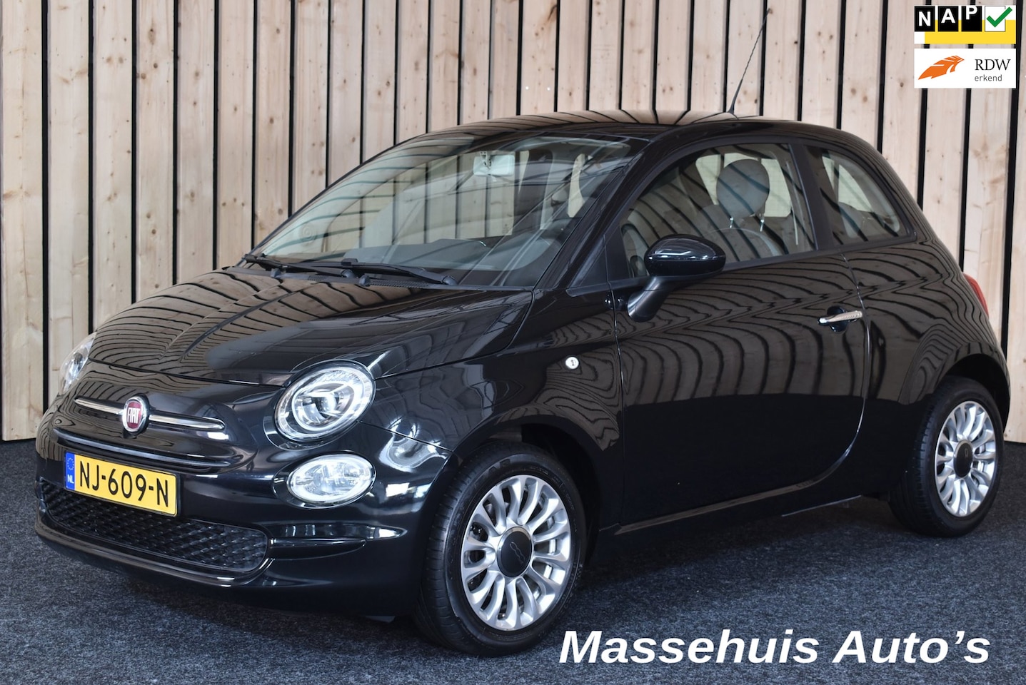 Fiat 500 - 0.9 TwinAir Turbo Popstar 56dkm Airco LED NL-auto Nwe APK - AutoWereld.nl