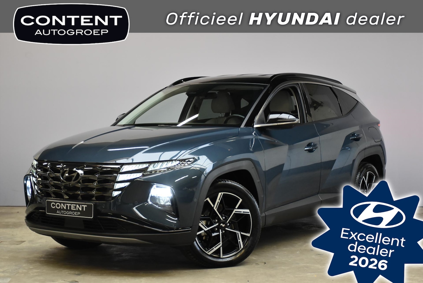 Hyundai Tucson - 1.6 T-GDi PHEV Plug-In AWD Aut. Premium | Beige Leder! - AutoWereld.nl