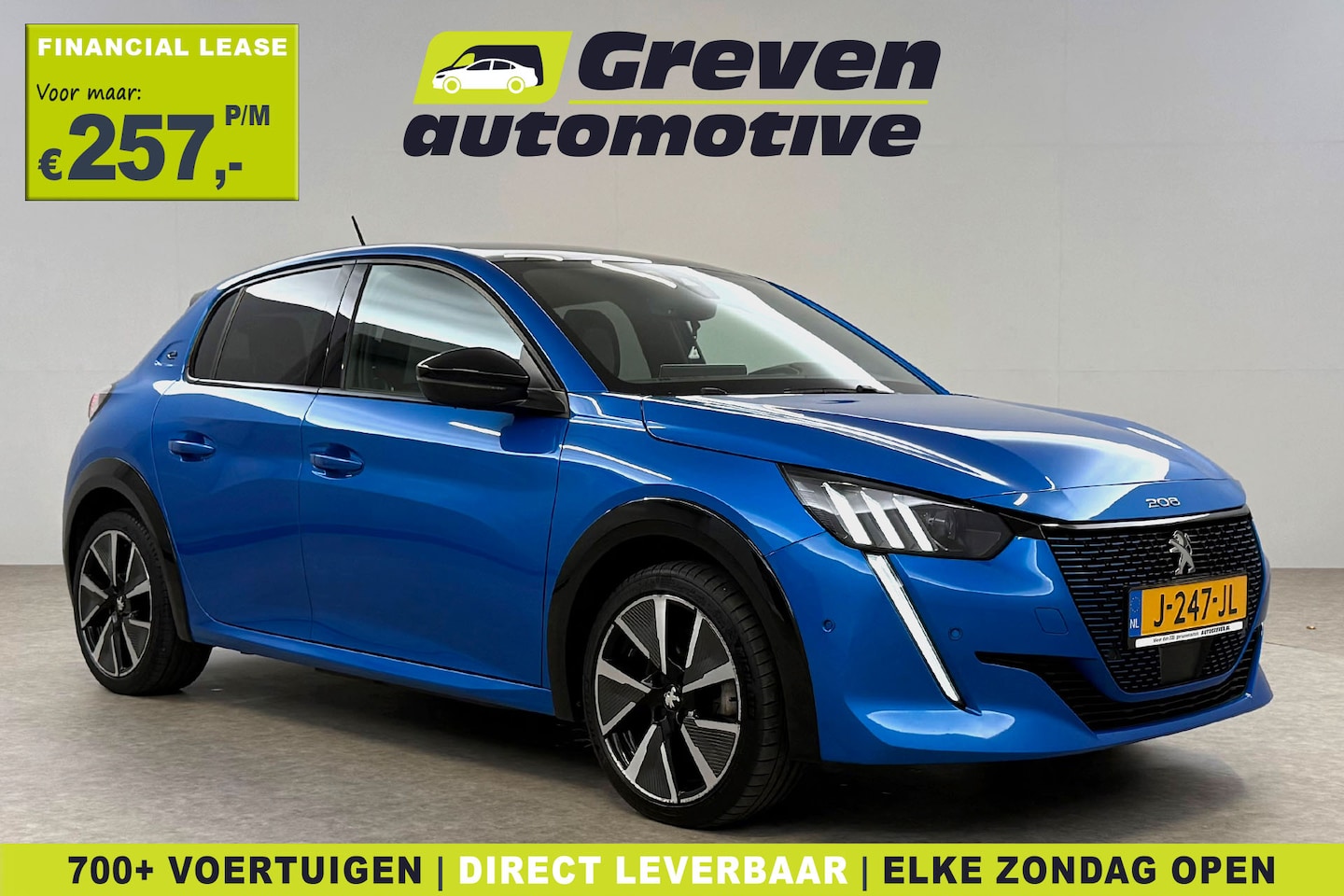 Peugeot e-208 - EV GT 350 50 kWh | Snelladen | SOH 91% | Pano | 360° | Virtual | Sfeerverl. | Carplay | St - AutoWereld.nl