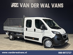Peugeot Boxer - 2.0 BlueHDI 130pk Pick up Dubbel Cabine Open laadbak Euro6 Airco | 7-Zits | Trekhaak | Nav