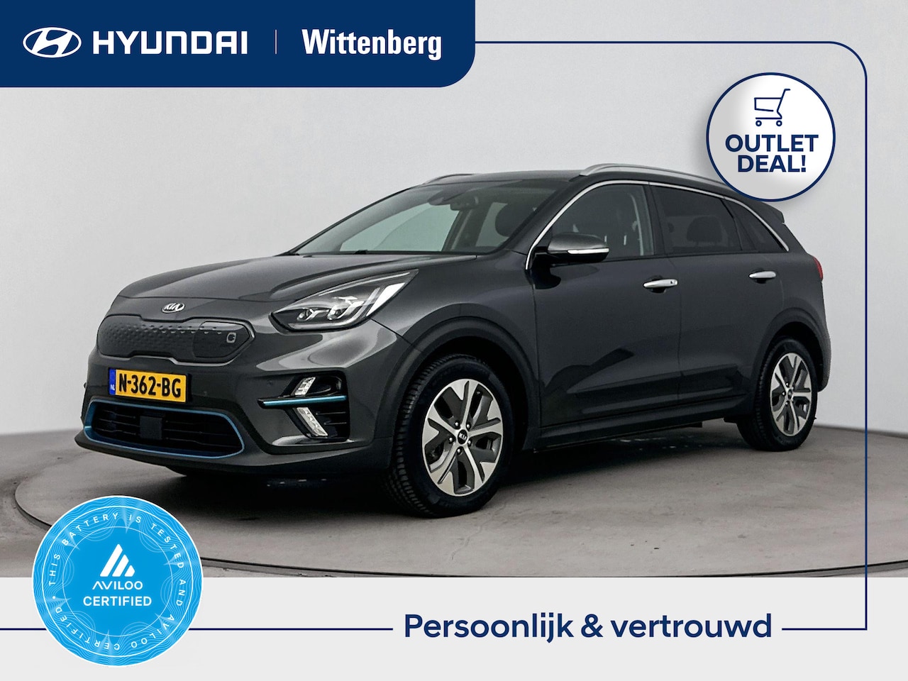 Kia e-Niro - DynamicPlusLine 64 kWh | Lage km-stand! | Schuifdak | Stoel + stuurverwarming | Navigatie - AutoWereld.nl