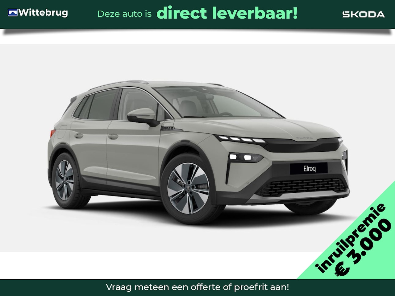 Skoda Elroq - 85 Business Edition Business Upgrade pakket - Plus / Velgen 'Antraciet Regulus', 19 inch l - AutoWereld.nl