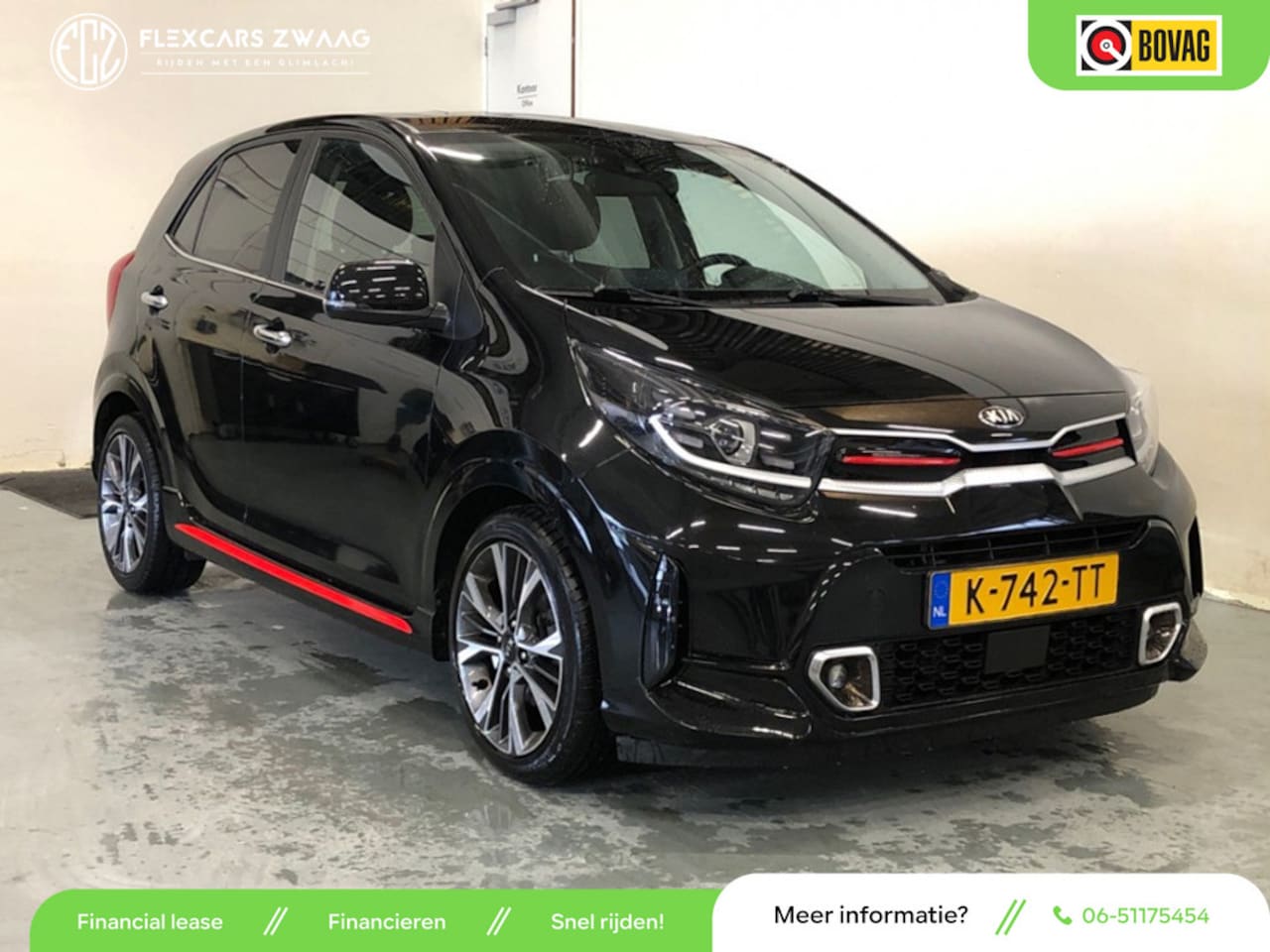 Kia Picanto - 1.0 T-GDi 100PK GT-Line 5p - Navi - Camera - Climate - Org.NL - AutoWereld.nl