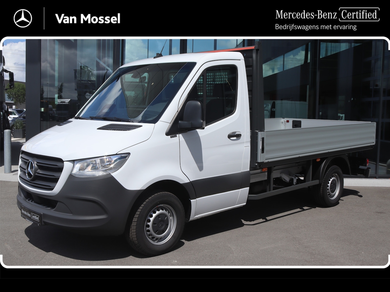 Mercedes-Benz Sprinter - 317 CDI Aut. L2 Pro Open Laadbak |AIRCO/MBUX/CARPLAY/3500KG AHW |Certified - AutoWereld.nl