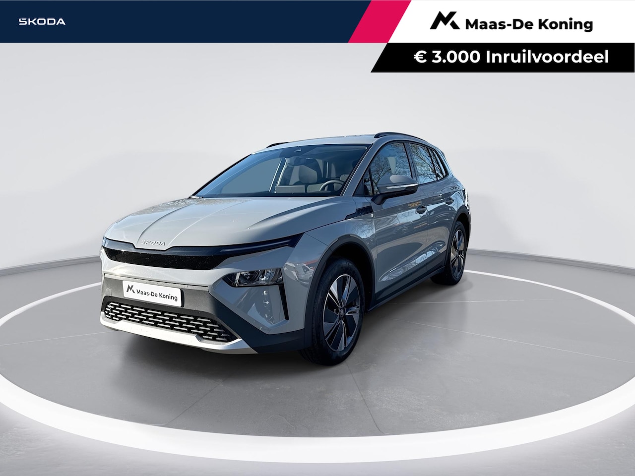 Skoda Elroq - Selection Elektromotor 125 kW / 170 PK SUV Elektri sch | Steel Grey | 19'' antraciet regul - AutoWereld.nl