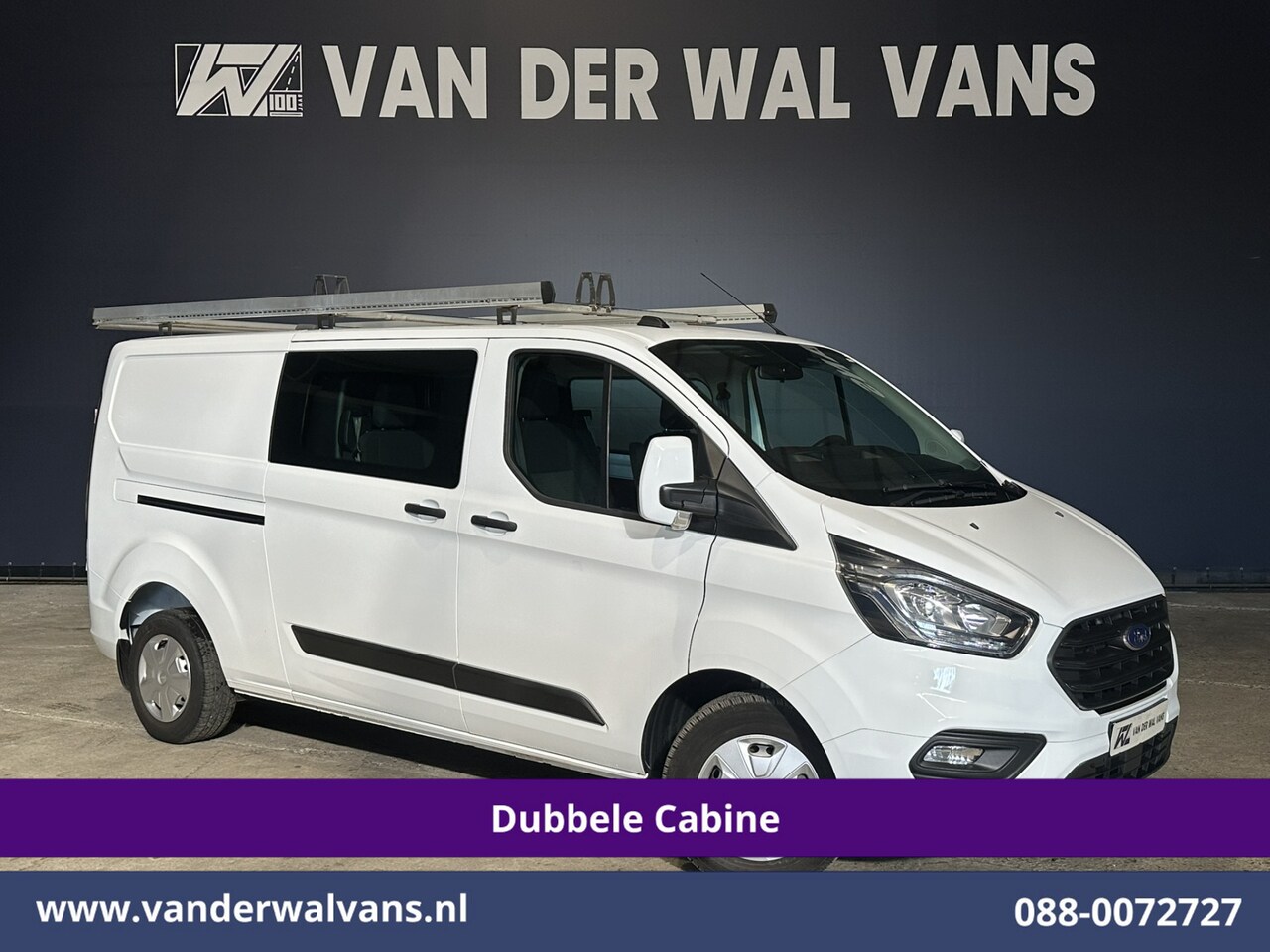 Ford Transit Custom - 2.0 TDCI 130pk L2H1 Dubbele Cabine Euro6 Airco | 5-Zits | Imperiaal | LED | Cruisecontrol - AutoWereld.nl