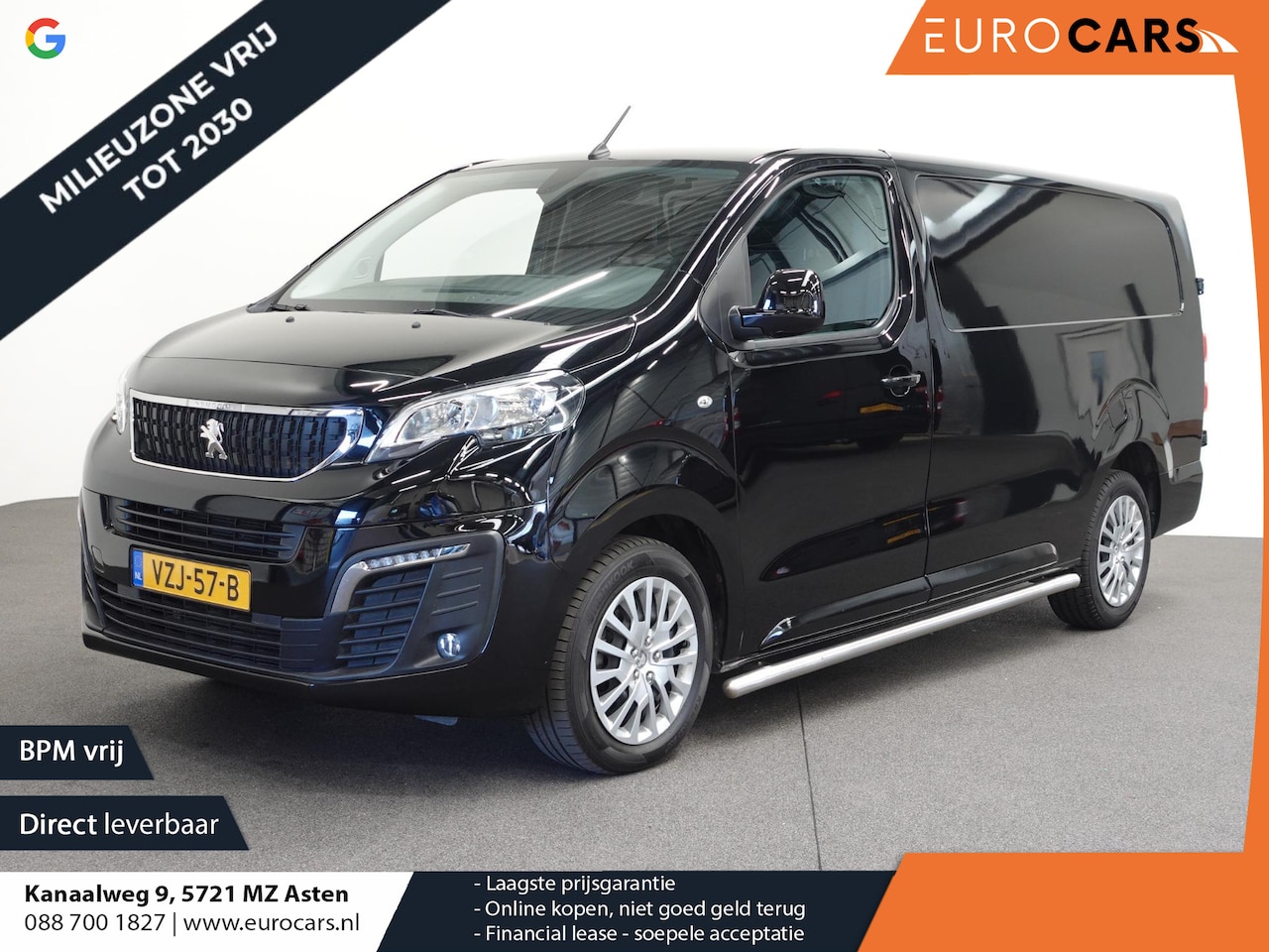 Peugeot Expert - 2.0 BlueHDI 145PK L3 Automaat Airco Cruise Navigatie Trekhaak Navigatie Sidebars - AutoWereld.nl
