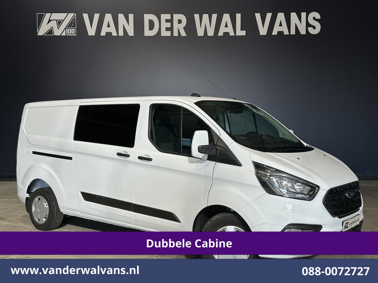 Ford Transit Custom - 2.0 TDCI 130pk L2H1 Dubbele Cabine Euro6 Airco | 5-Zits | LED | Cruisecontrol Stoelverwarm - AutoWereld.nl