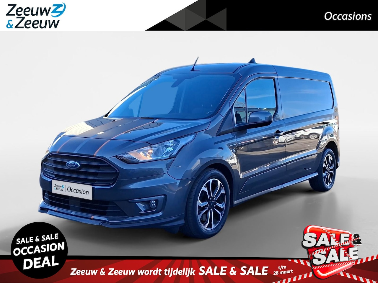 Ford Transit Connect - 1.5 EcoBlue L2 Sport automaat | Trekhaak | Parkeer sensoren | Houten vloer - AutoWereld.nl