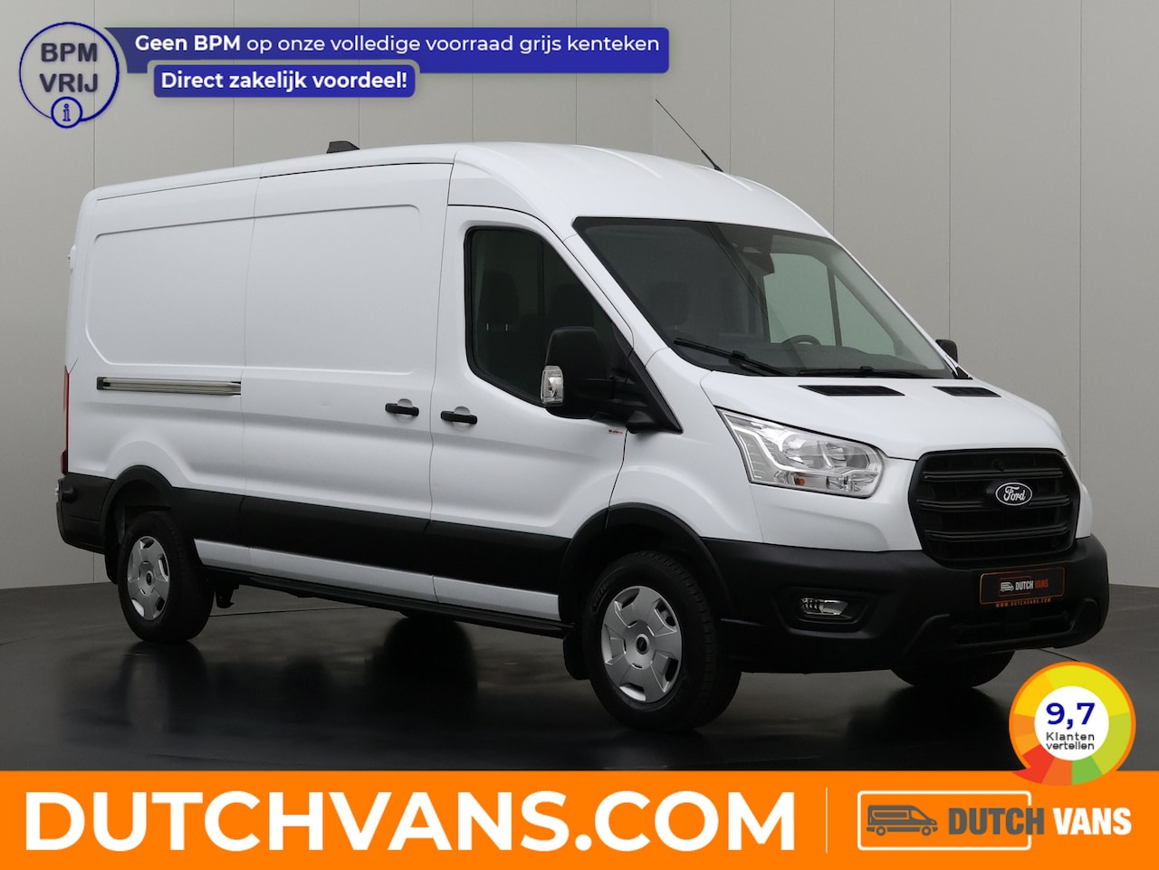 Ford Transit - 130PK L3H2 | Navigatie | Camera | Airco | Cruise | Trekhaak | Betimmering | 3-Zits - AutoWereld.nl