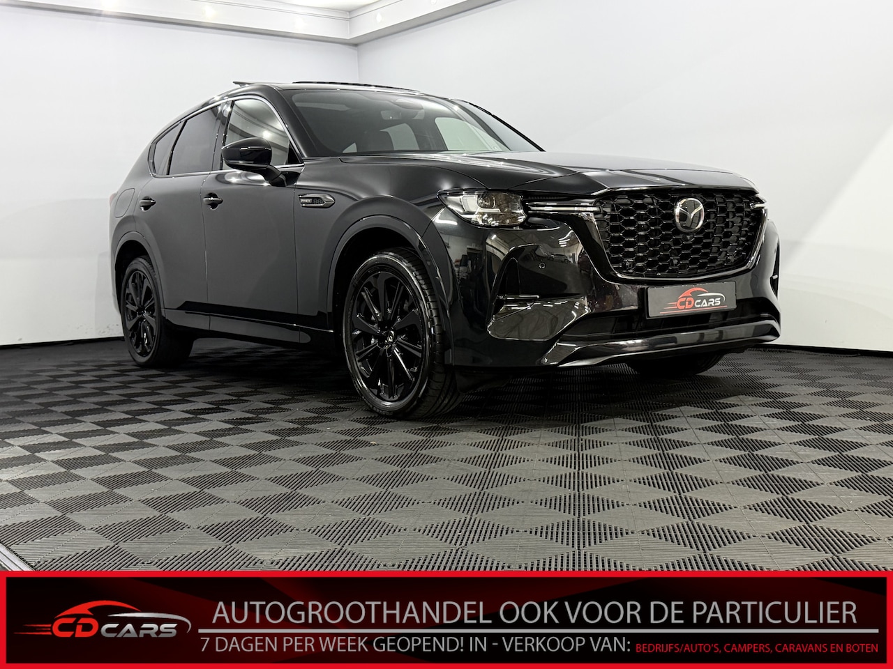Mazda CX-60 - 2.5 e-SkyActiv PHEV Homura Plus Schuifdak, Leder, 360 Camera, Head-up display, Memory stoe - AutoWereld.nl
