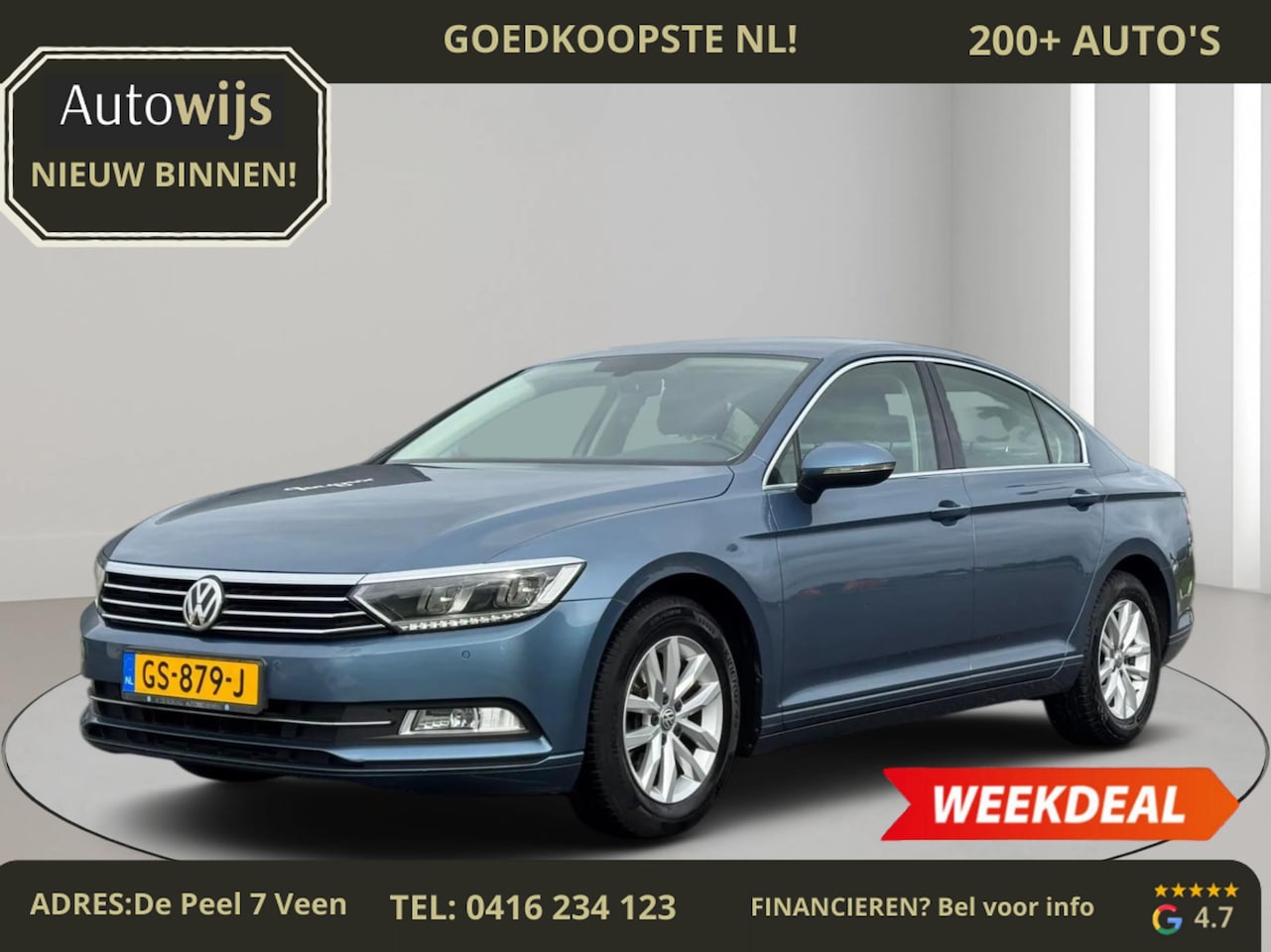 Volkswagen Passat - 1.4 TSI Comfortline|LED|PDC|Trekhaak|NAVI|NL AUTO - AutoWereld.nl