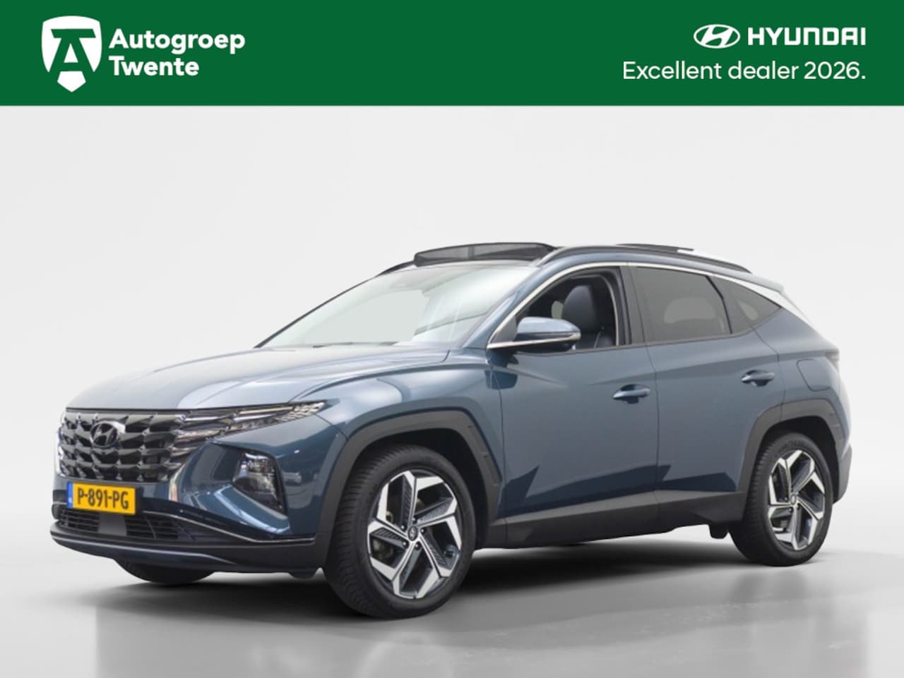 Hyundai Tucson - 1.6 T-GDI HEV Premium Sky | Trekhaak | All-seasons | Leder - AutoWereld.nl