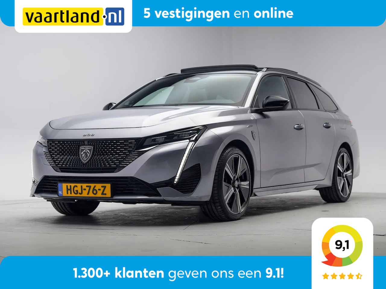 Peugeot 308 - 1.6 Plug-in Hybrid GT-Line 180 Aut. [ Panoramadak Camera Adapt.cruise ] - AutoWereld.nl