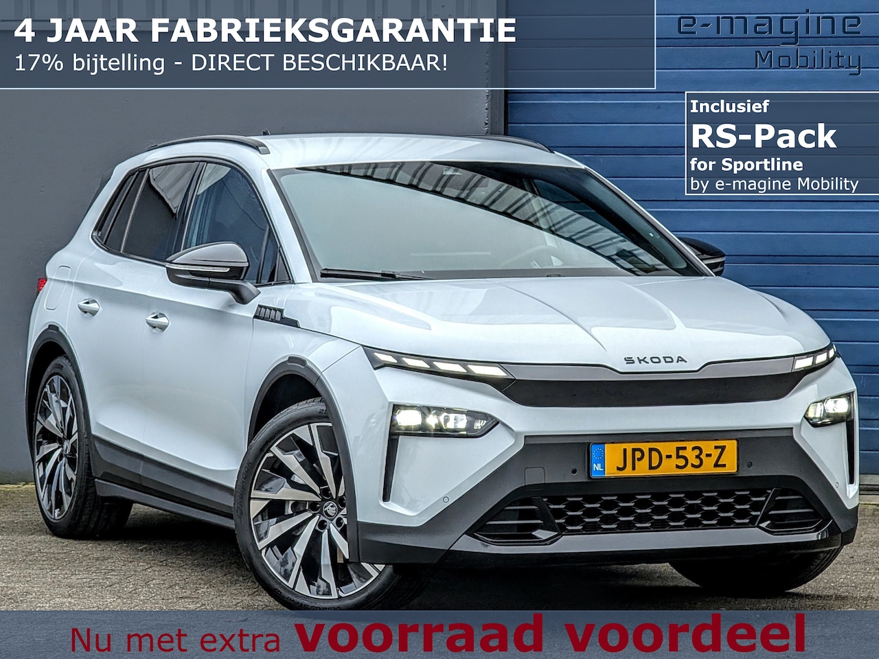 Skoda Elroq - Sportline Edition 82 kWh + RS-Black-Pack by e-magine Mobility | 21inch | Matrix | 4 Jaar Fabrieksgarantie | Elektri - AutoWereld.nl