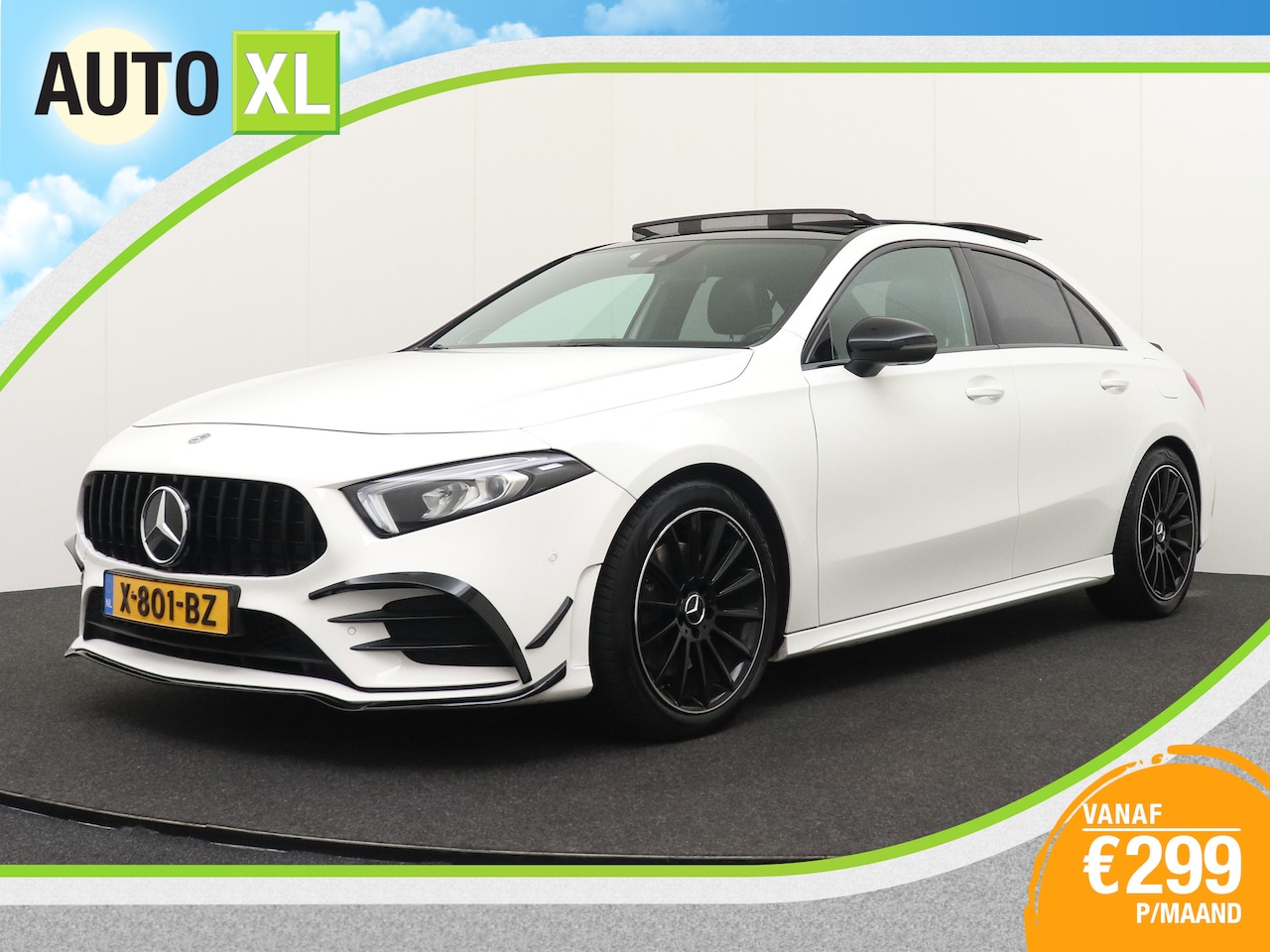 Mercedes-Benz A-klasse - 2.0 220 A35-Pack AMG 4MATIC Pan-dak Camera Burmester - AutoWereld.nl