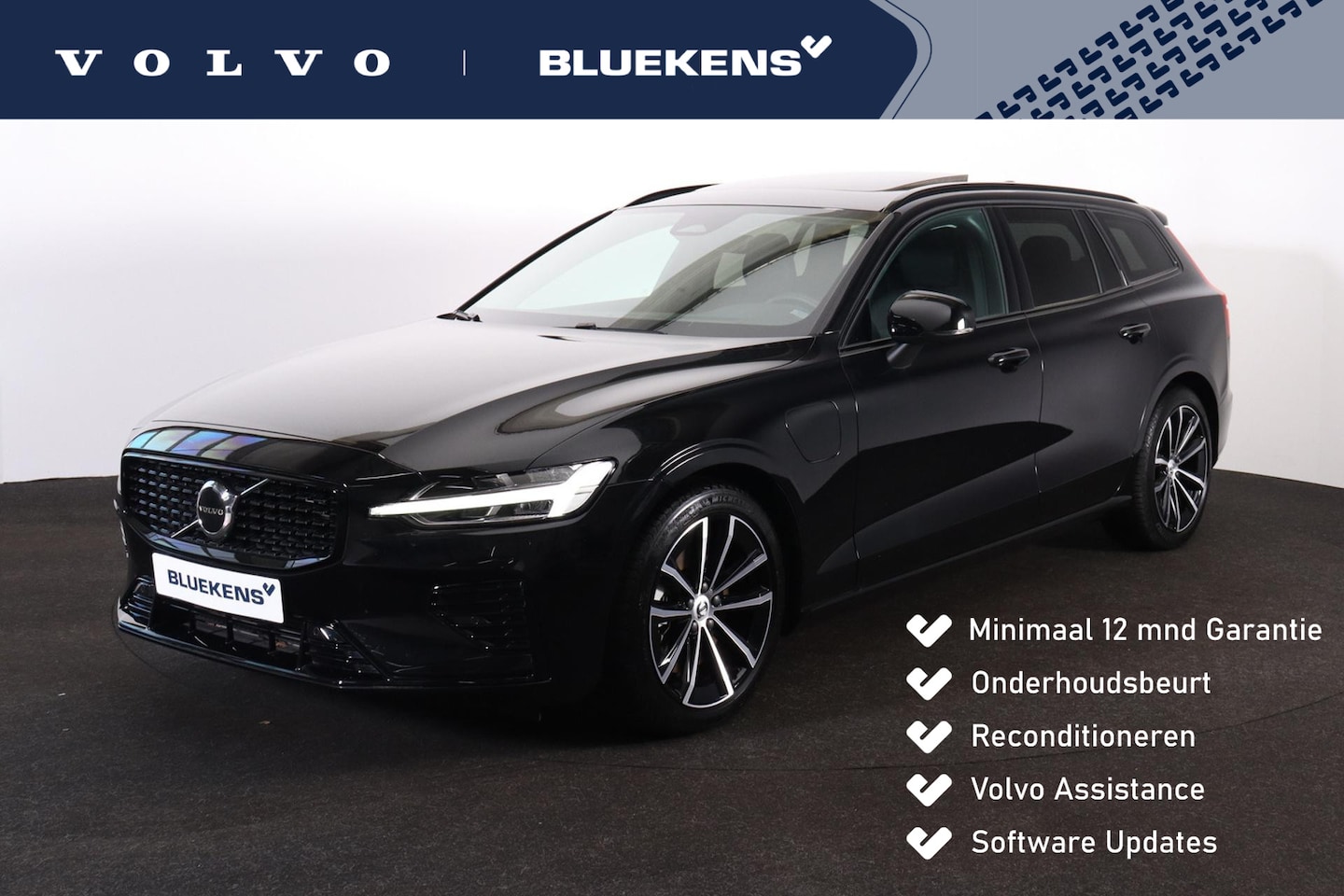 Volvo V60 - T6 Recharge AWD Ultra Dark - Panorama/schuifdak - IntelliSafe Assist & Surround - Harman/K - AutoWereld.nl